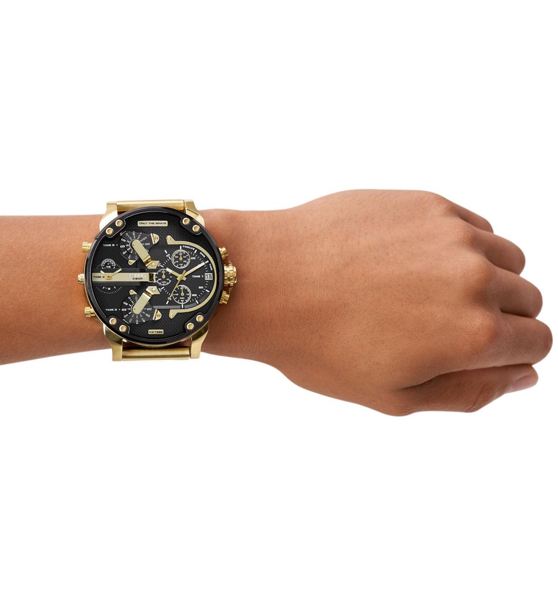 Diesel Men’s Mr. Daddy 2.0 Gold-Tone Chronograph Watch