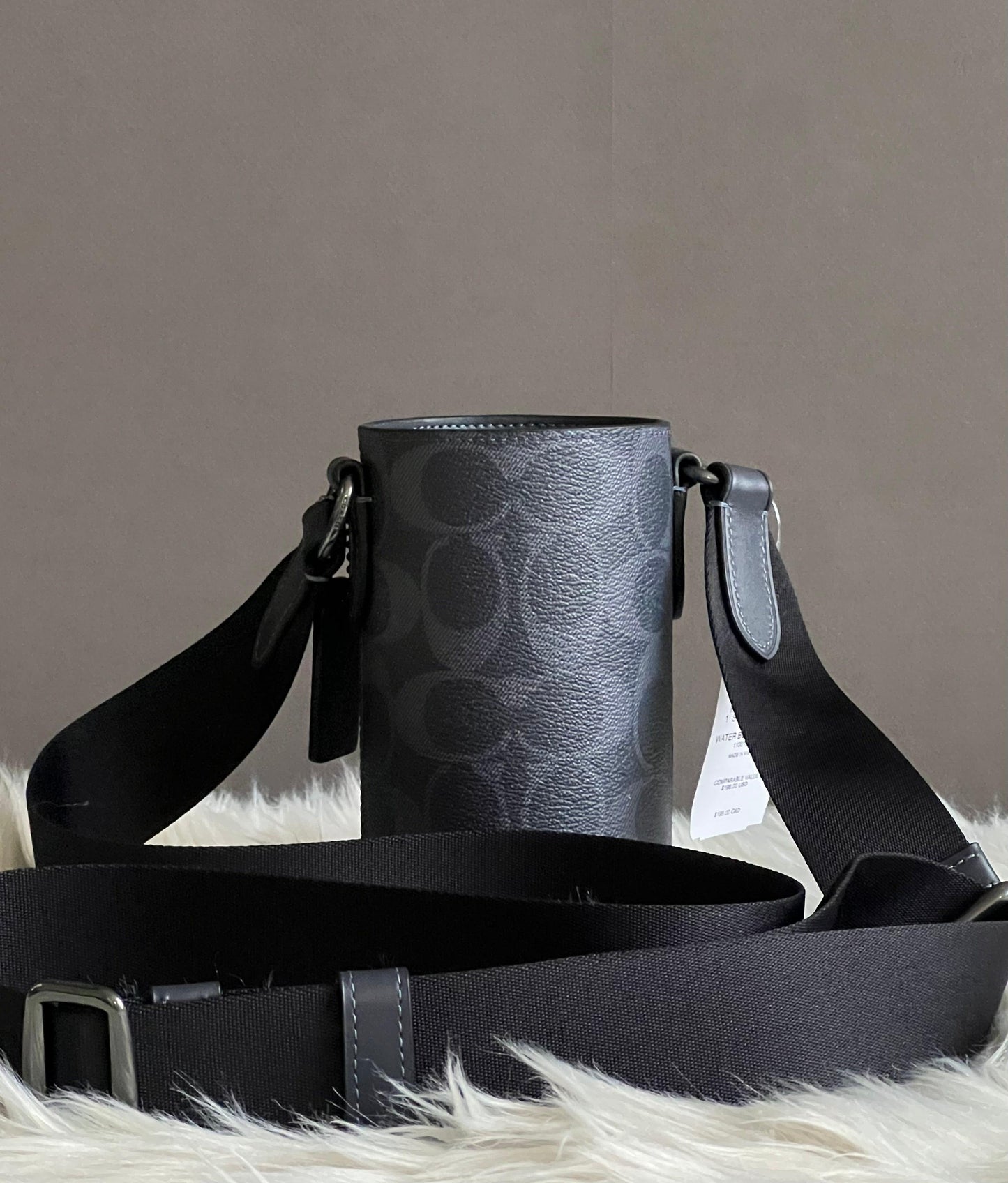 Coach Water Bottle Crossbody in Signature Canvas