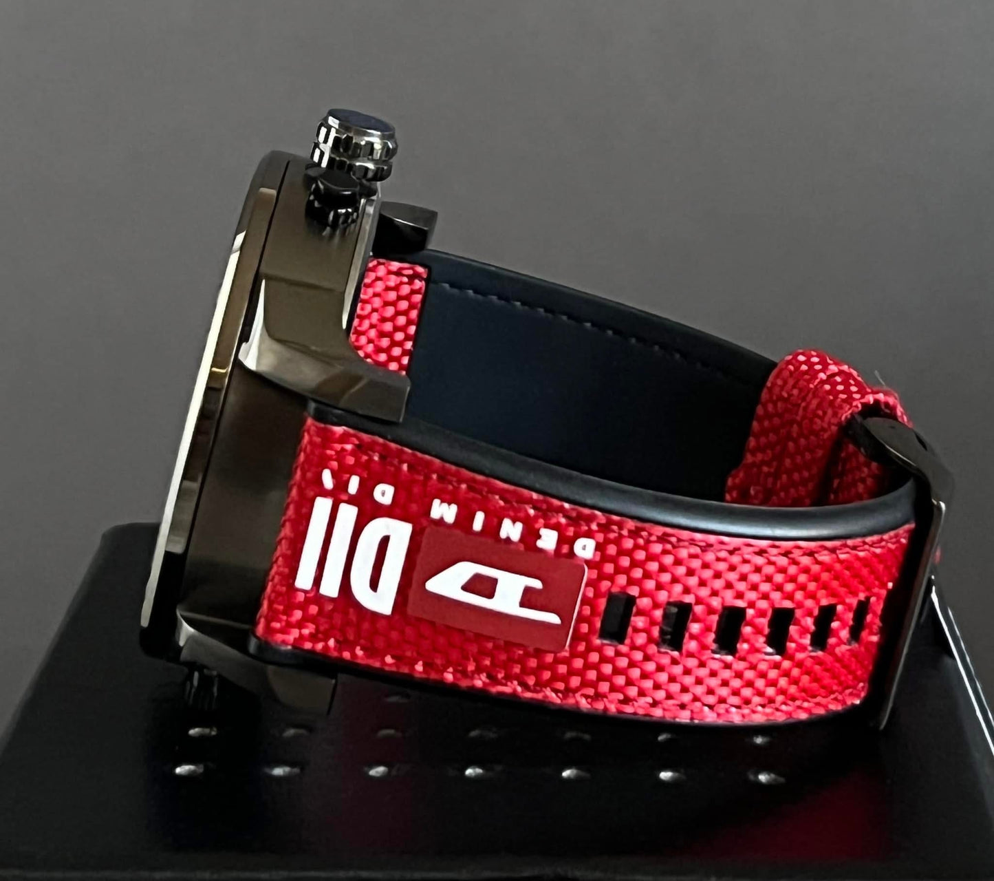 Diesel Men’s Mr. Daddy 2.0 Chronograph Red Nylon Watch