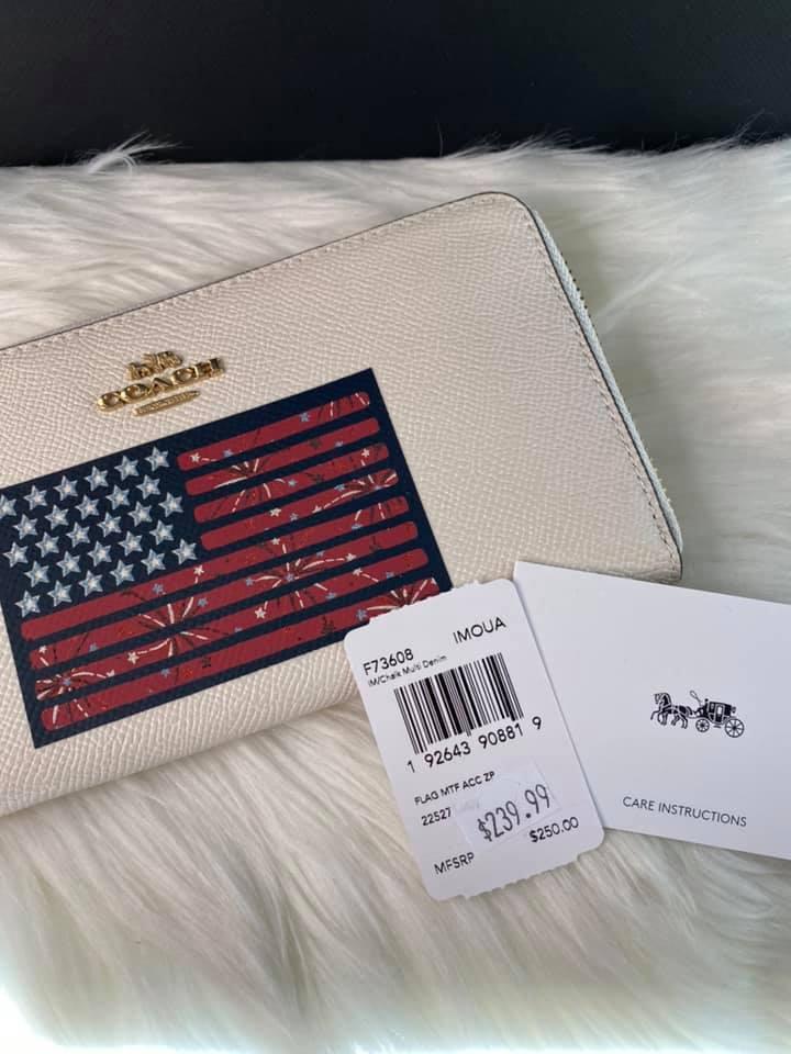 Coach Accordion Zip Wallet