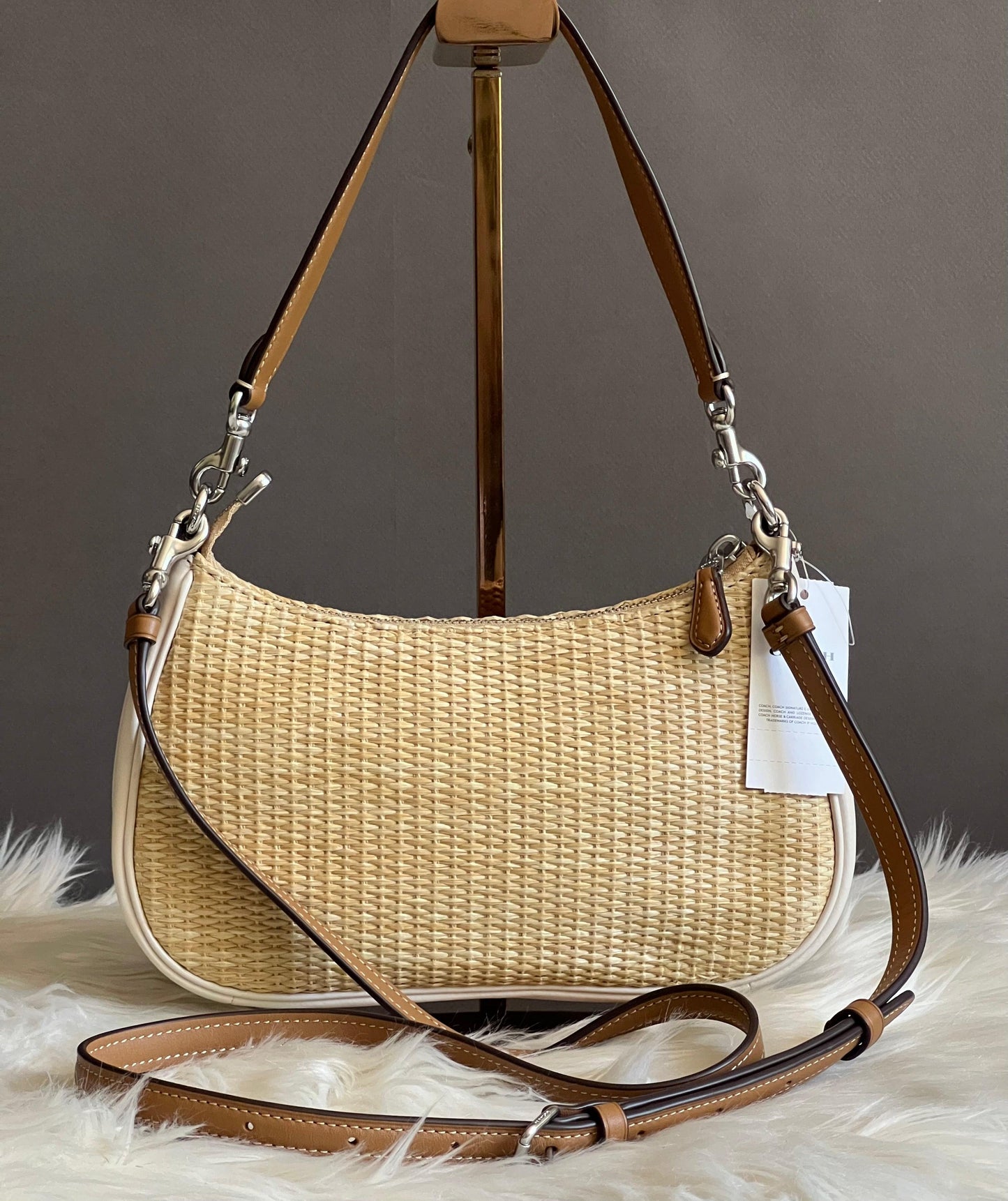 Coach Teri Shoulder Bag with Floral Embroidery