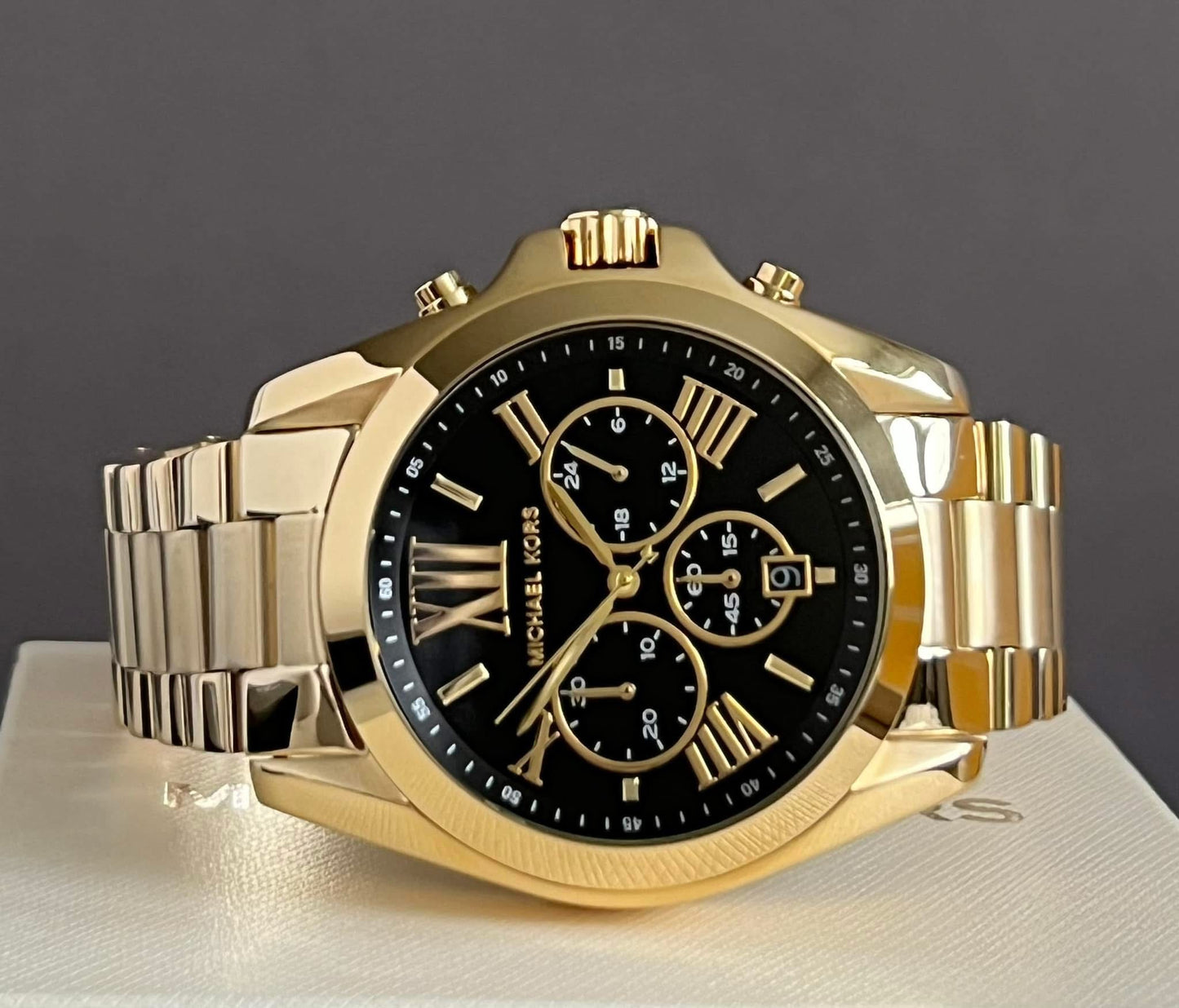 Michael Kors Women’s Oversized Bradshaw Gold-Tone Watch