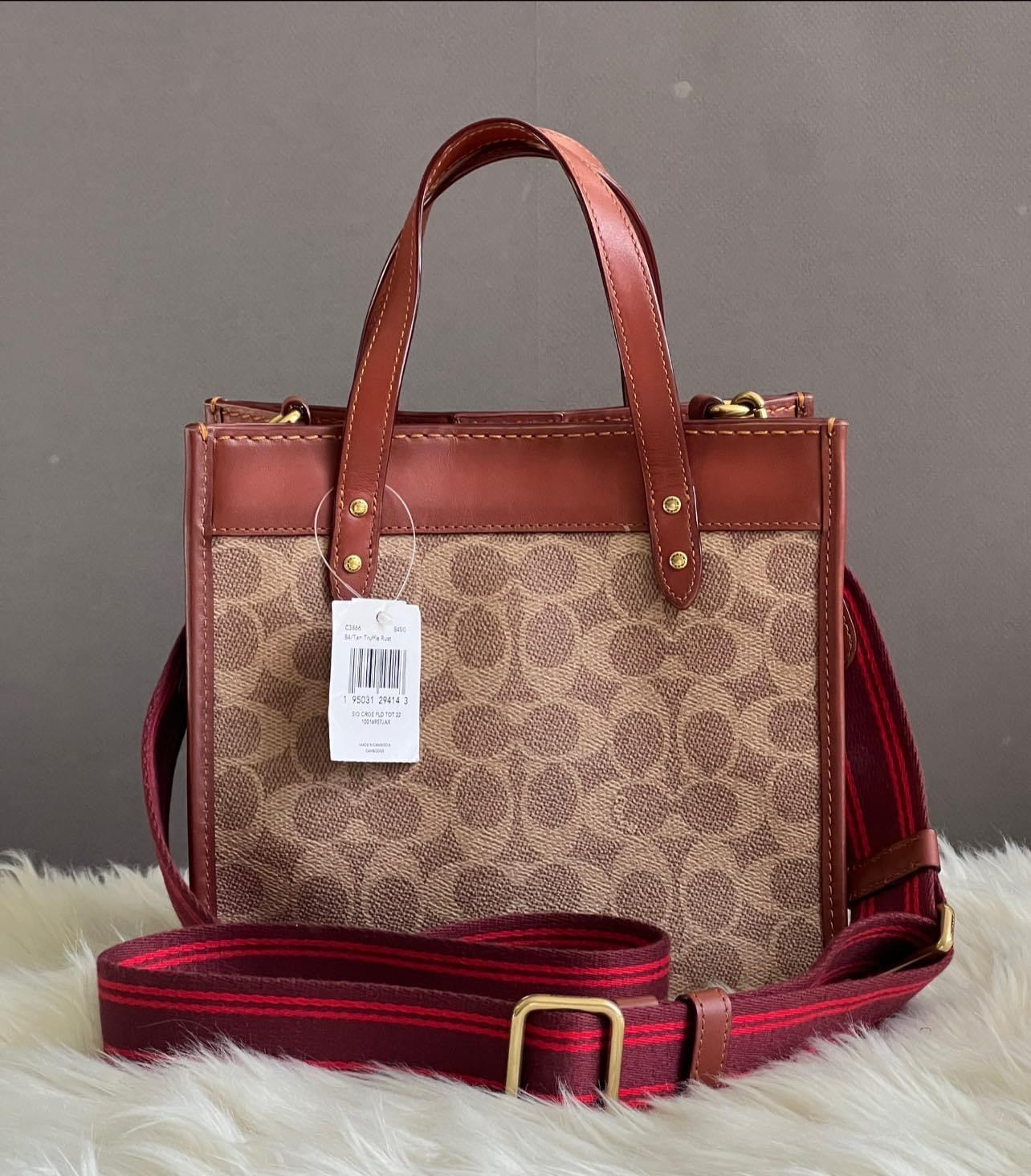 Coach Field Tote 22 in Signature Canvas with Horse and Carriage Print - “AS IS”