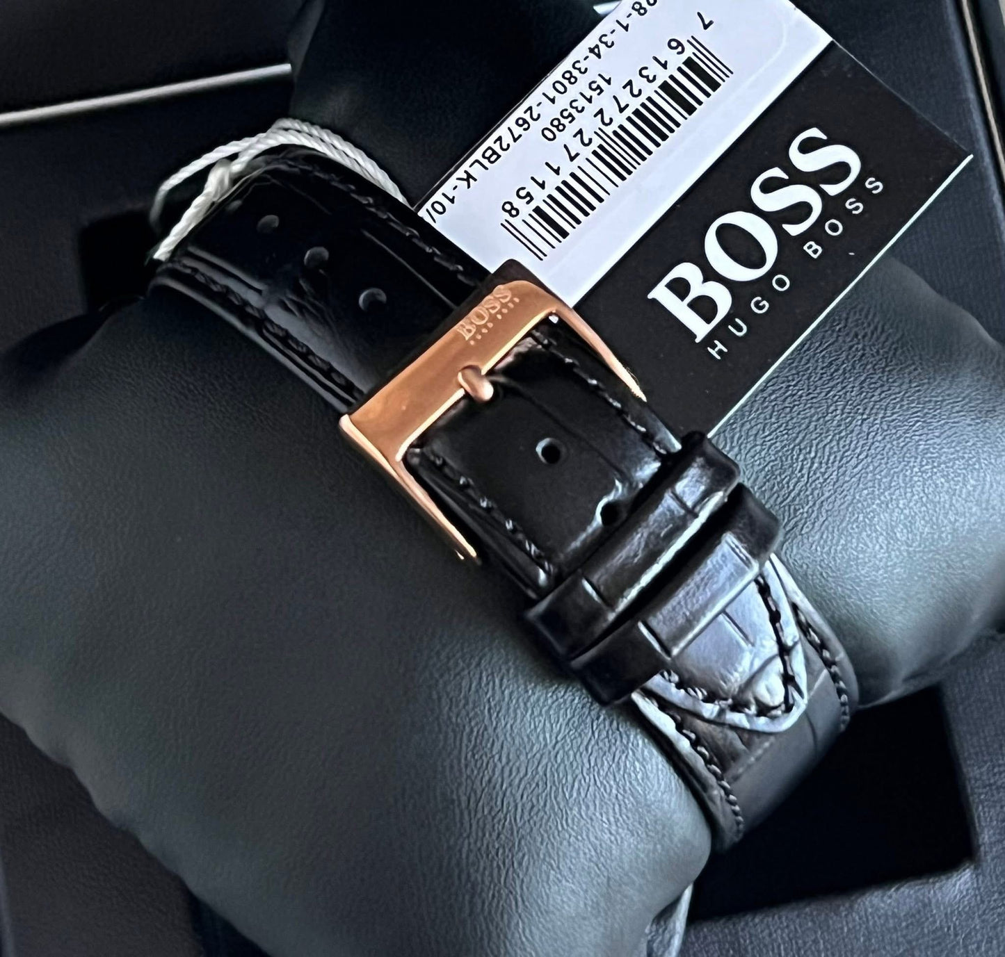 Hugo Boss Men’s Talent Black Leather Chronograph Watch