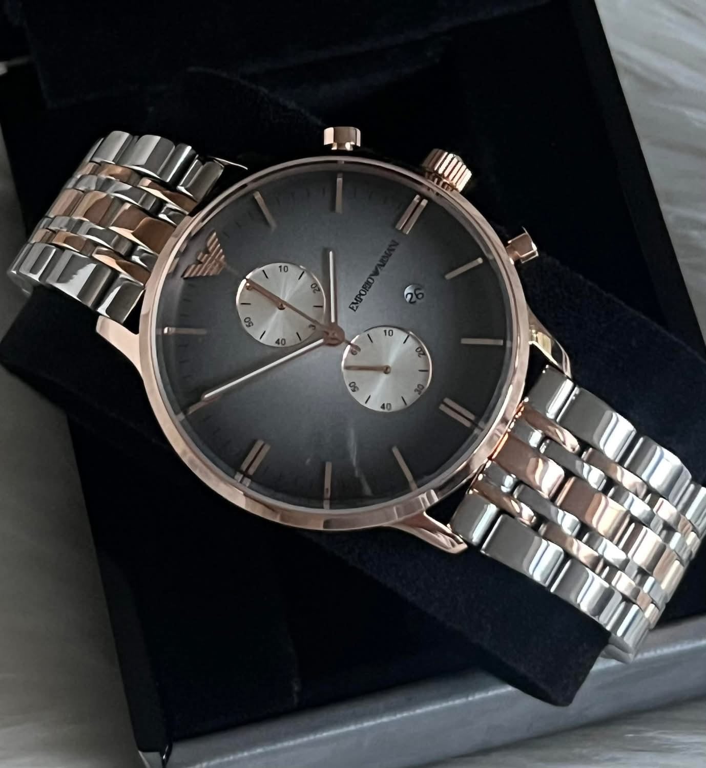 Emporio Armani Men’s Retro Rose Gold Watch