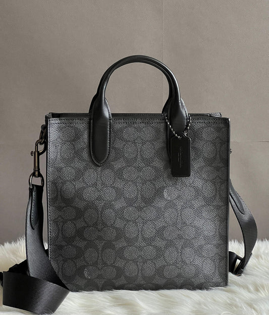 Coach Gotham Tall Tote 24 in Signature Canvas