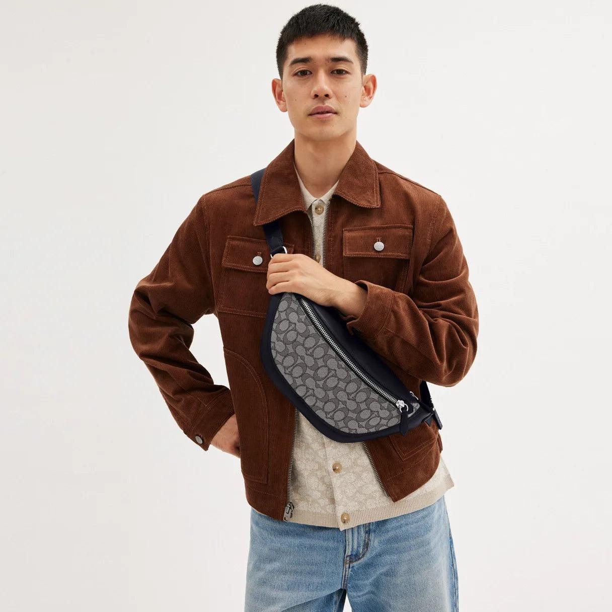 Coach League Belt Bag in Signature Jacquard