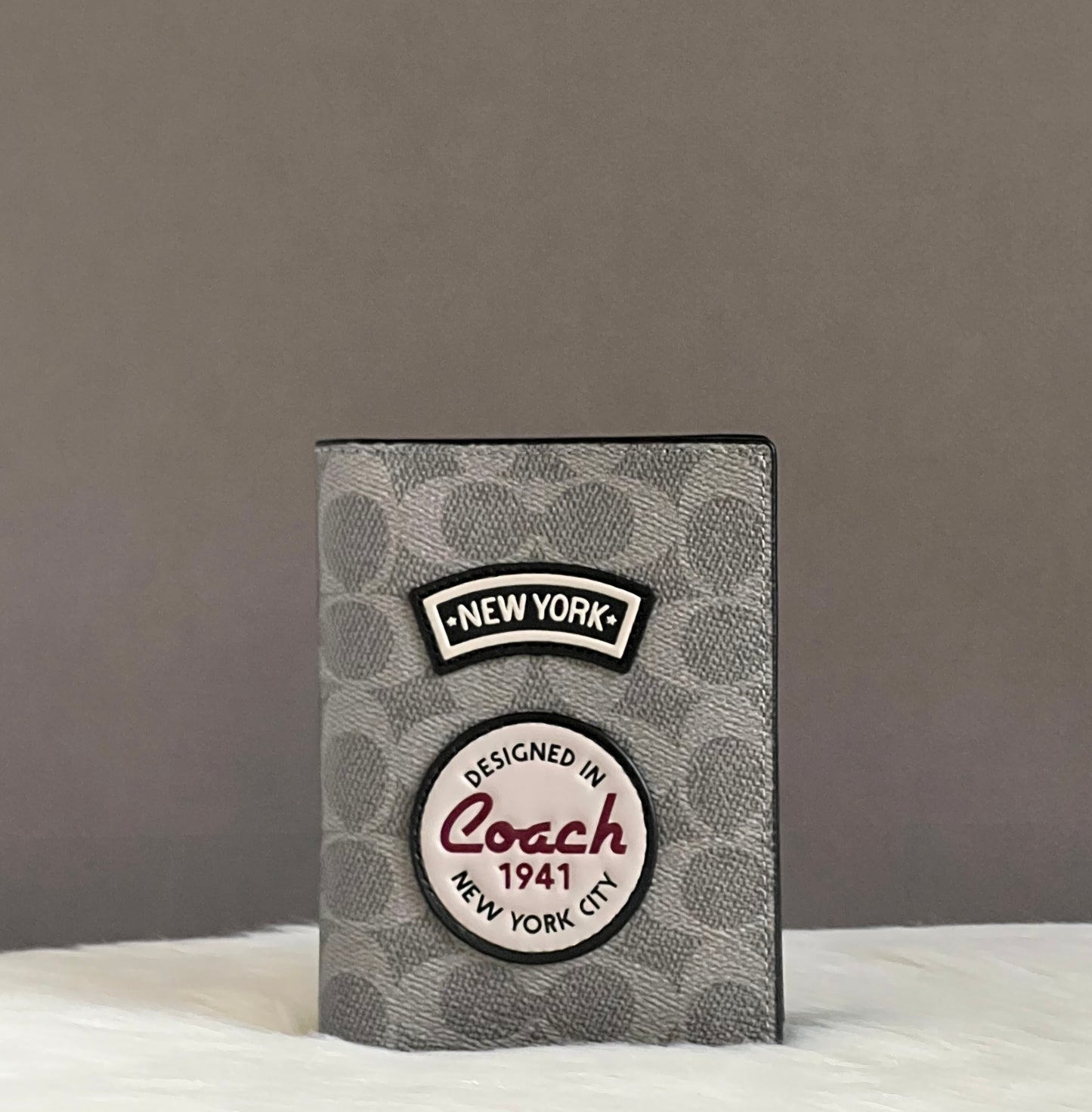 Coach Passport Case with Patches