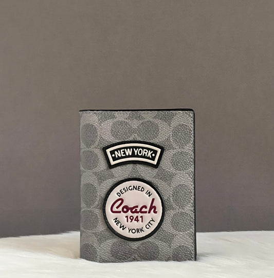 Coach Passport Case with Patches