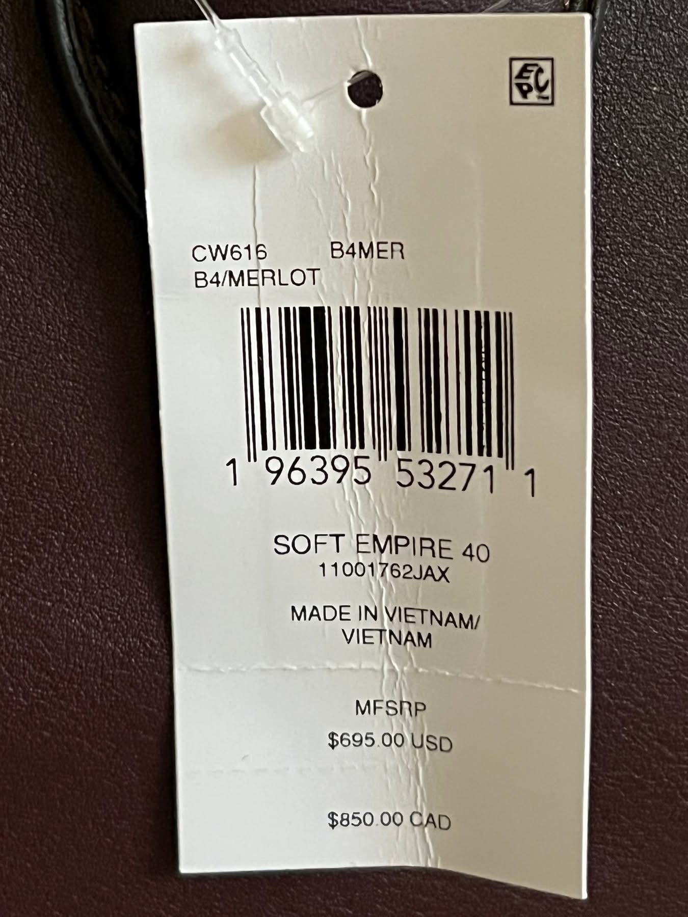 Coach Soft Empire Carryall Bag 40