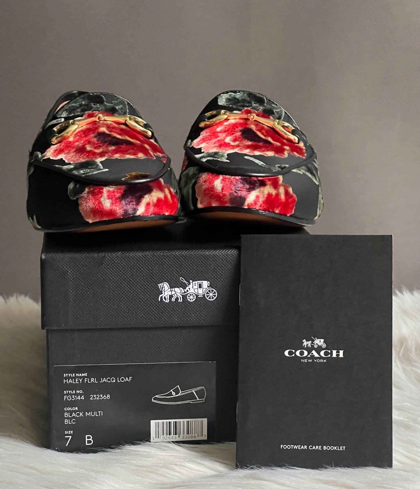 Coach Haley Loafer with Floral Print