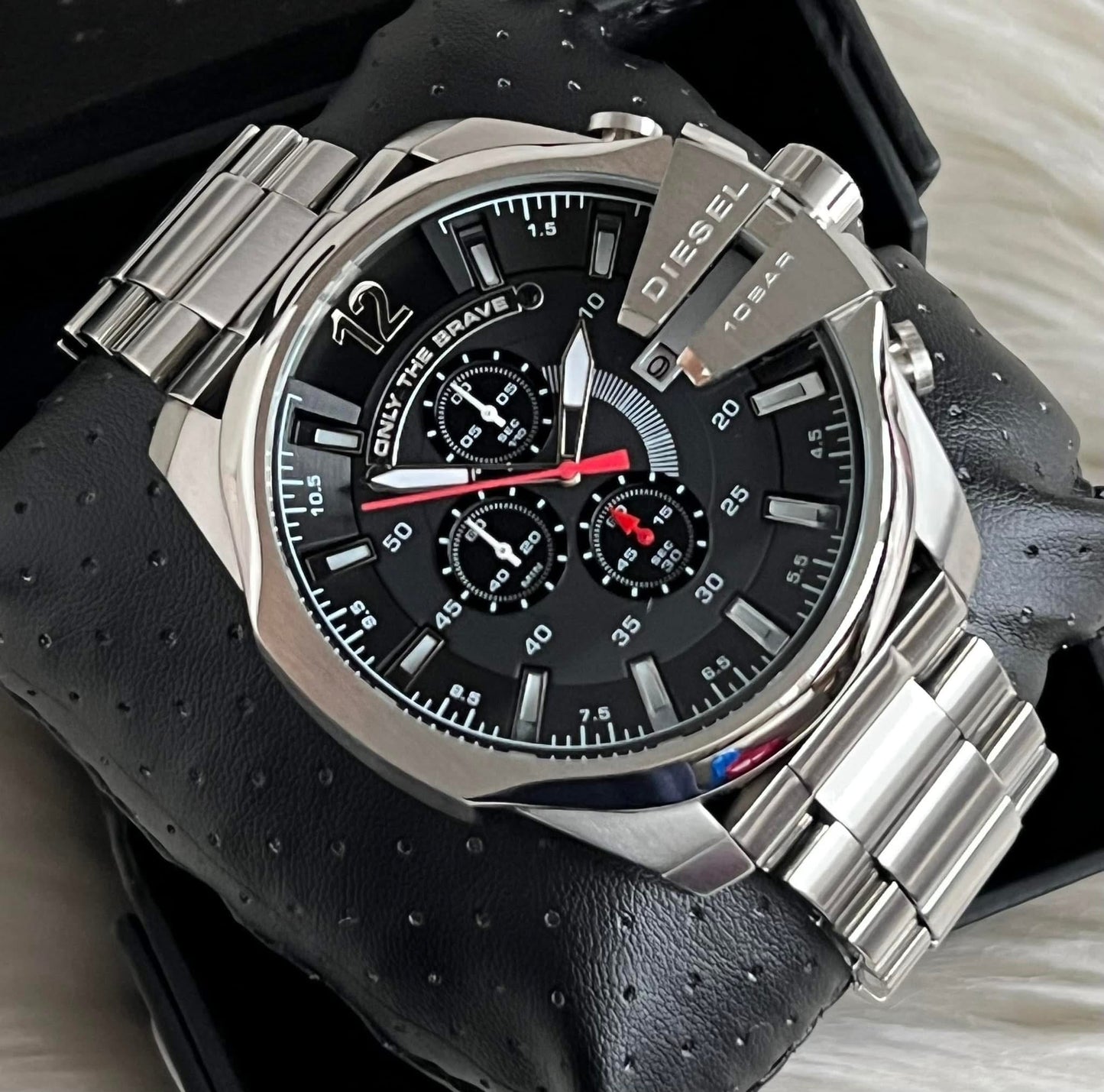Diesel Men’s Mega Chief Chronograph Stainless Steel Watch