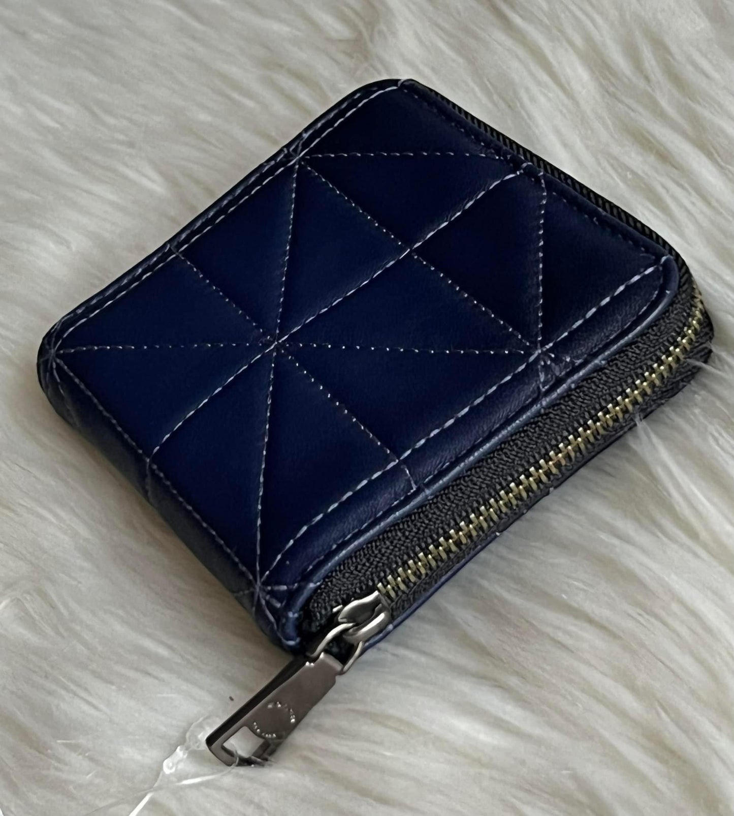Coach Small Zip Around Wallet With Quilting