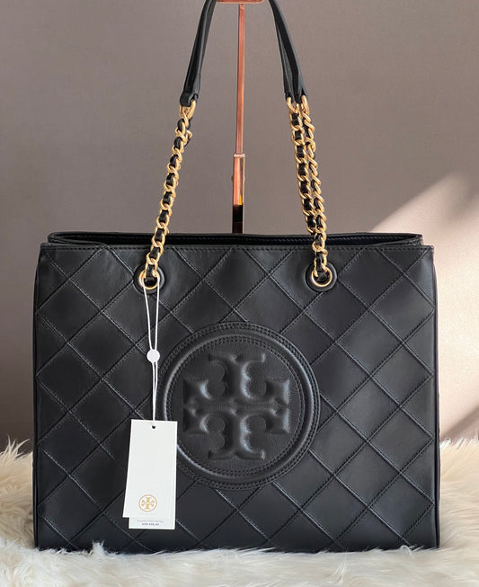 Tory Burch Fleming Leather Tote Bag