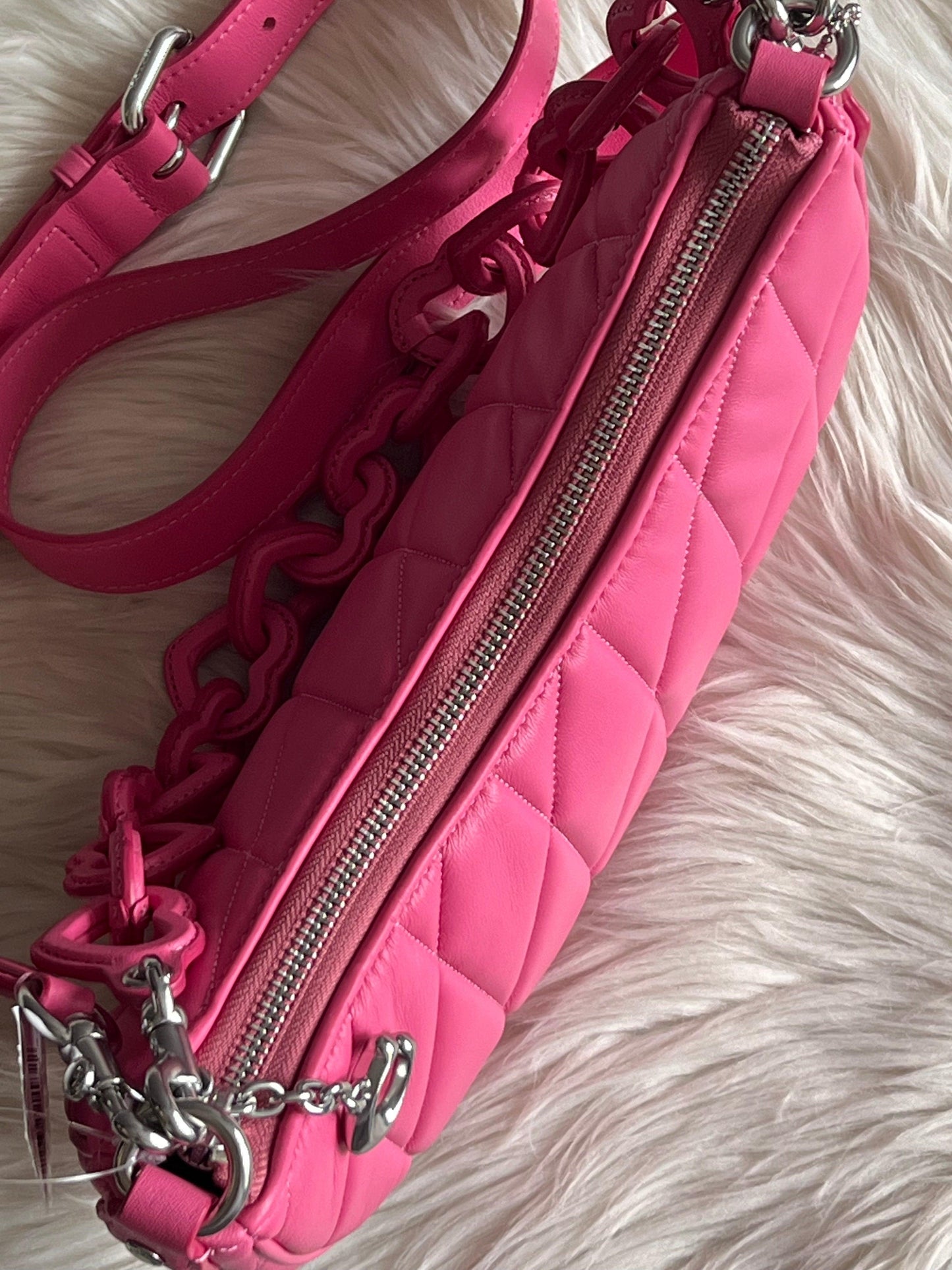 Coach Mira Shoulder Bag with Pillow Quilting and Heart Strap