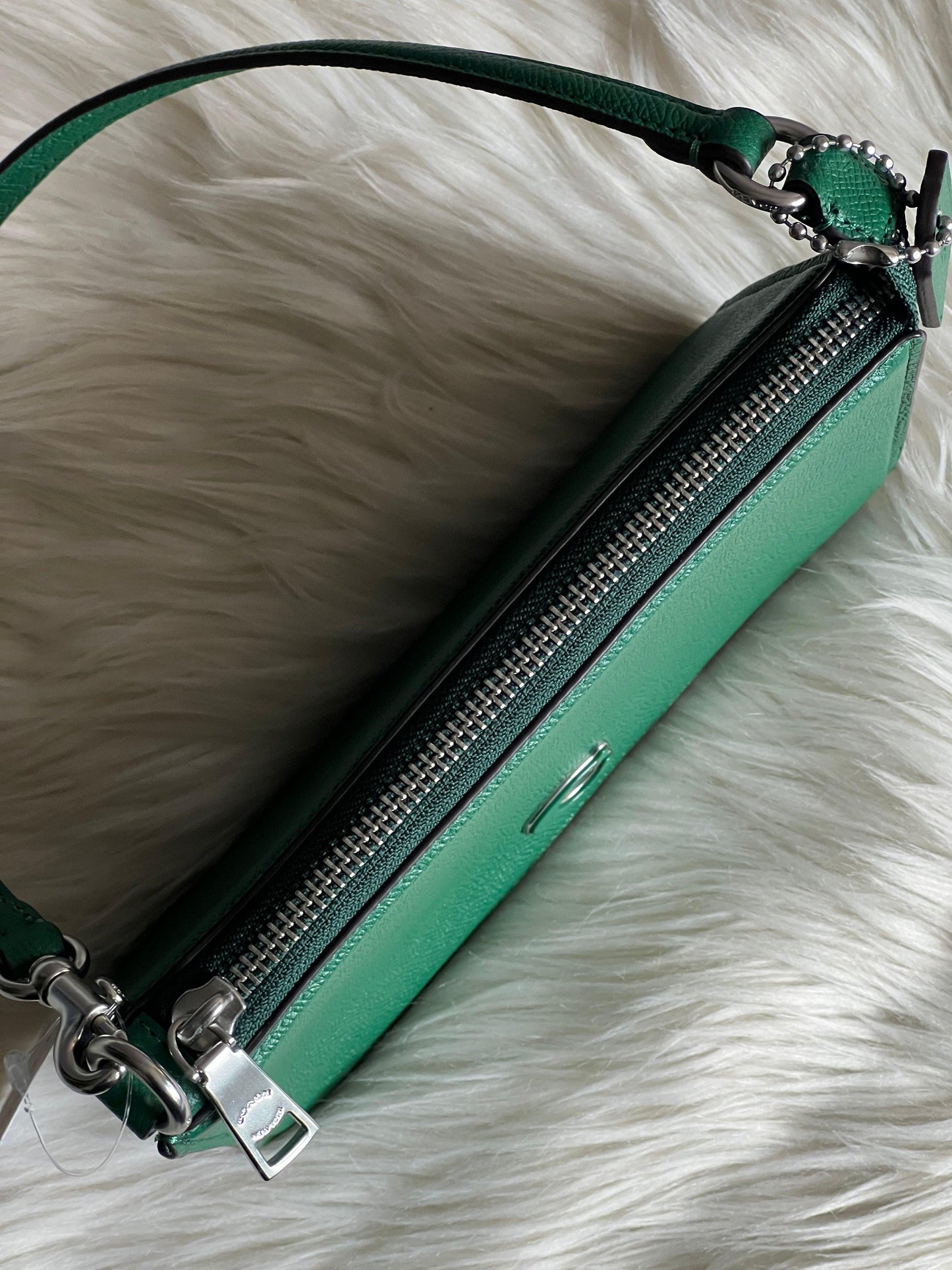 Coach Pouch Bag with Signature Canvas Detail