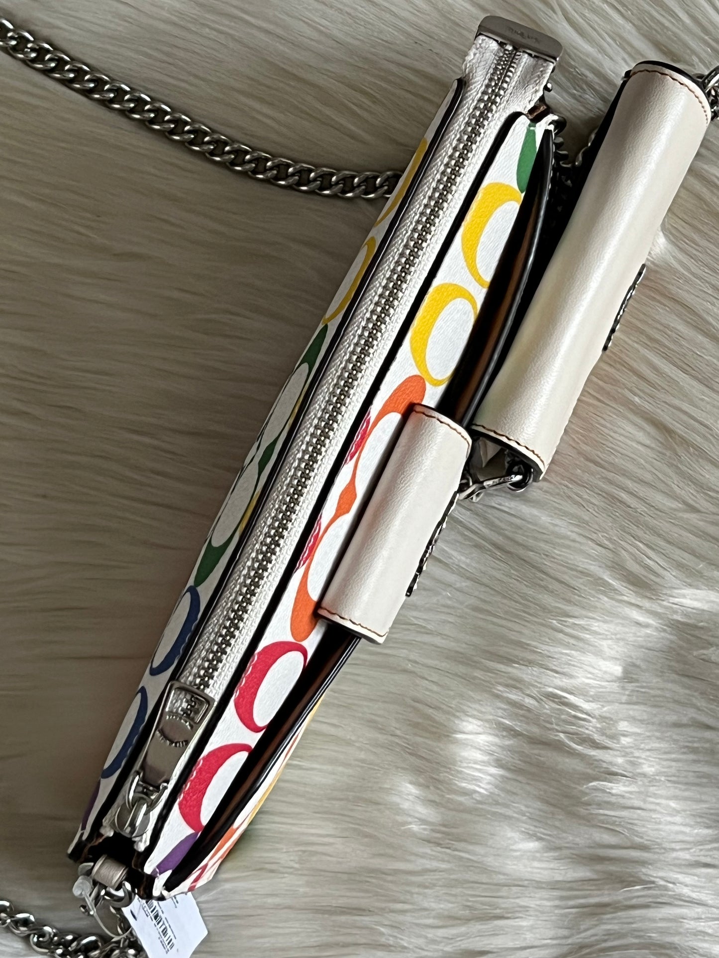 Coach Poppy Crossbody in Rainbow Signature Canvas