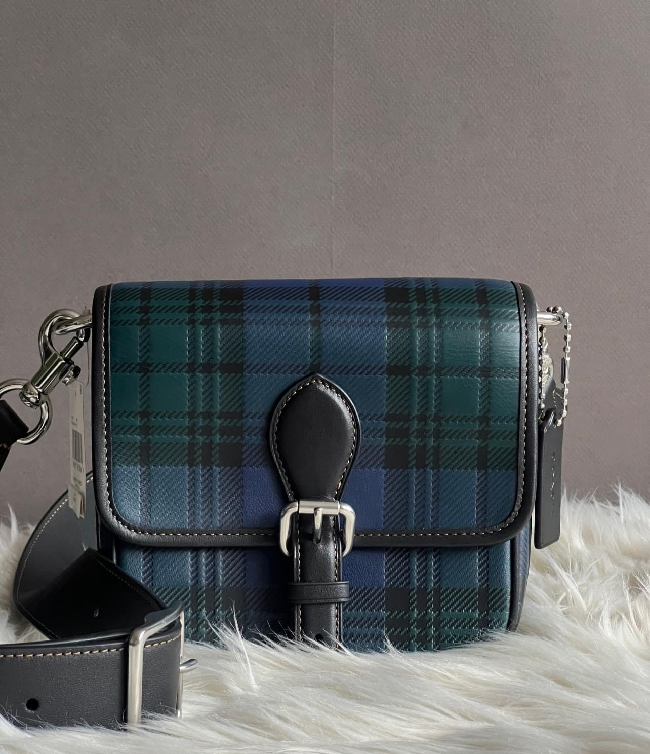 Coach Frankie Crossbody 18 with Plaid Print