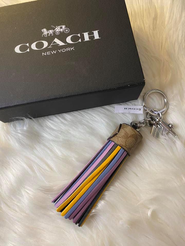 Coach Colorblock Bag Charm in Signature Canvas