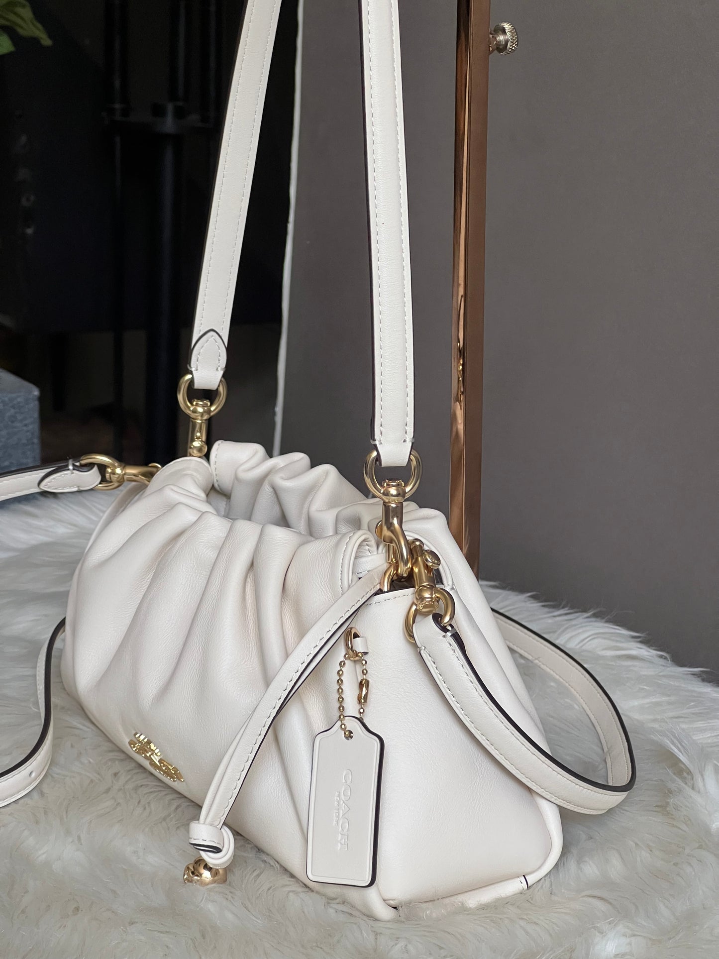 Coach Faye Shoulder Bag with Ruching