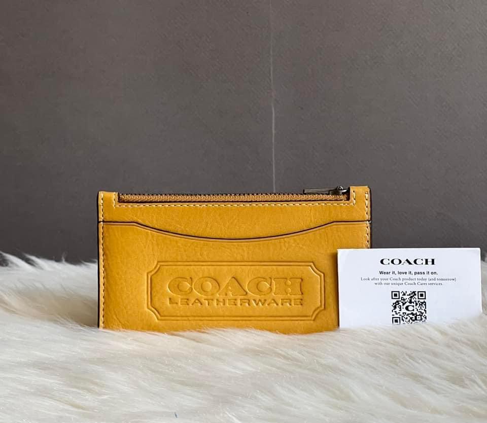 Coach Men’s Zip Card Case with Coach Badge