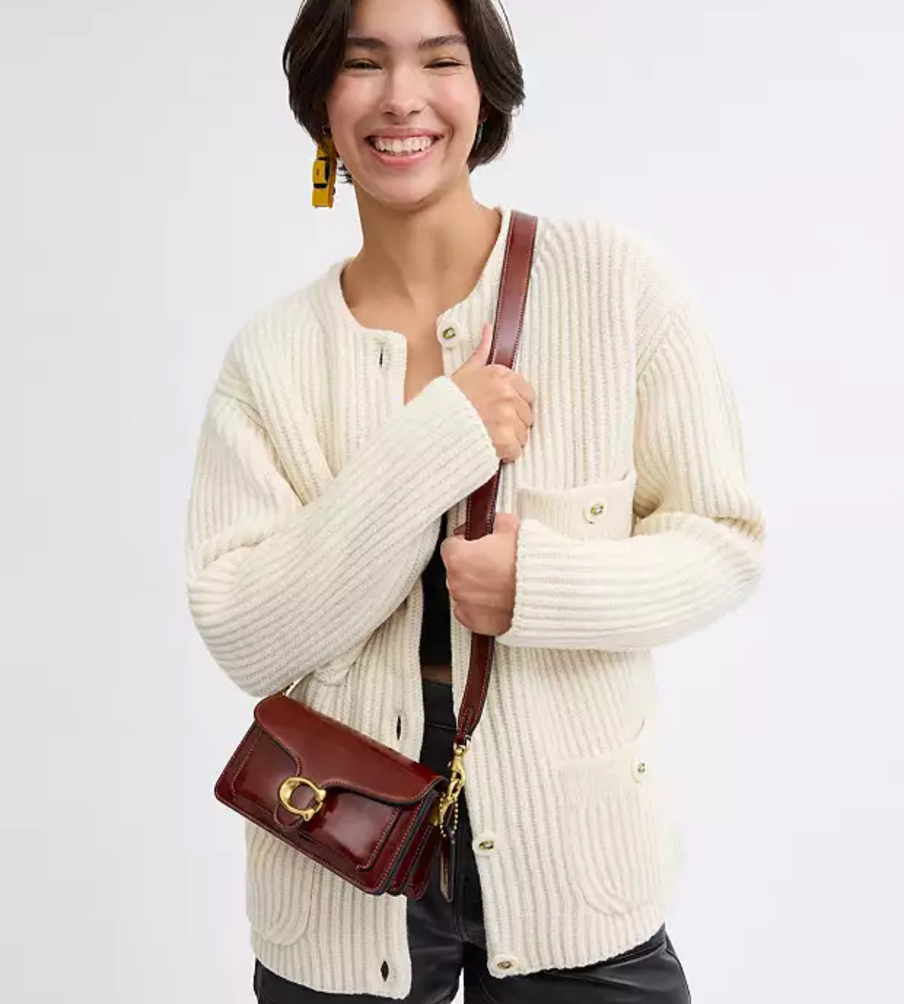 Coach Tabby Shoulder Bag 20 in Spazzolato Leather