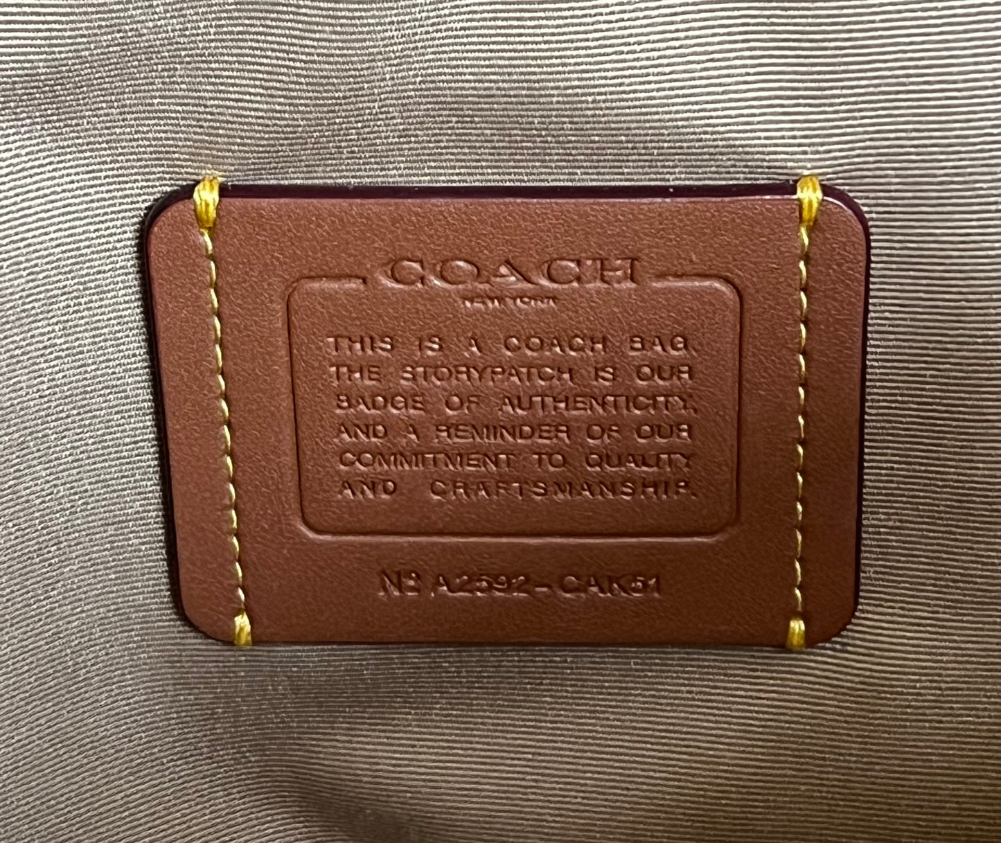 Coach Hadley Turnlock Tote Bag with Signature Canvas