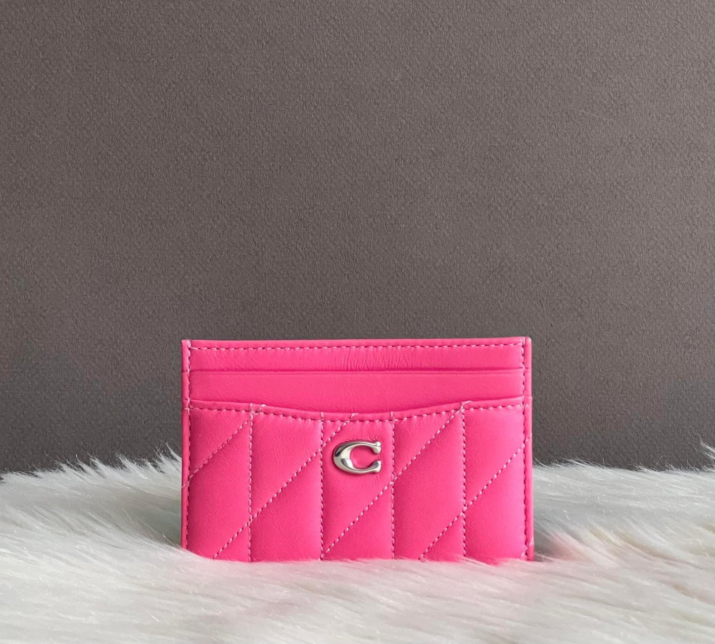 Coach Essential Card Case With Pillow Quilting