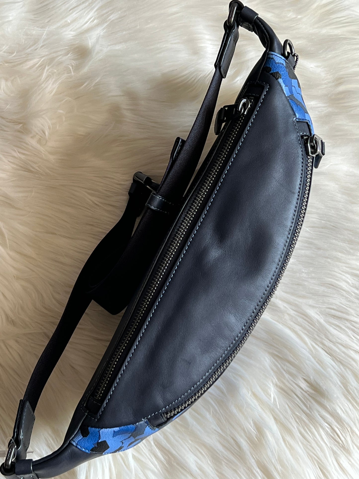 Coach Warren Belt Bag with Plaid Print