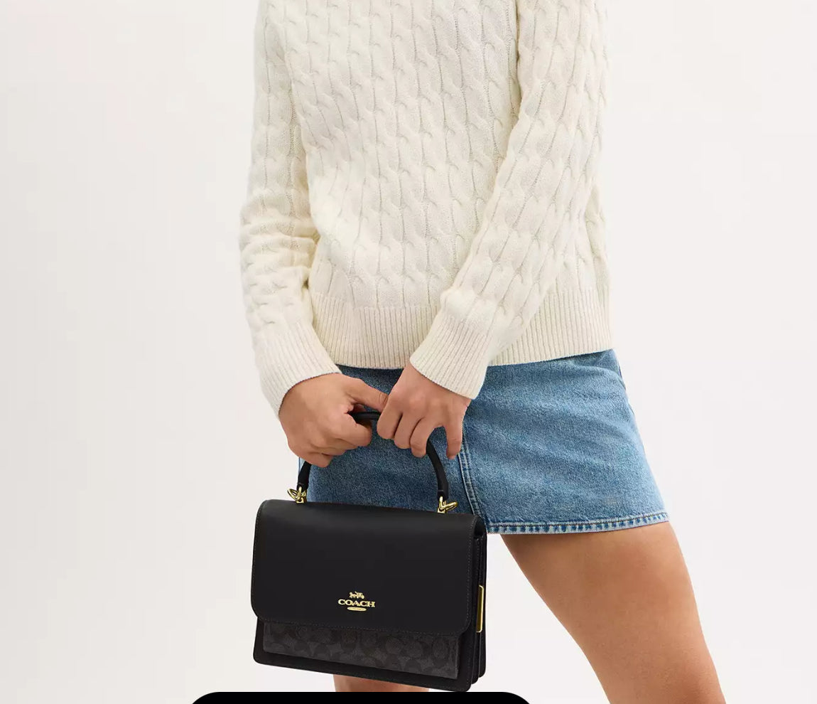 Coach Klare Top Handle Bag in Signature Canvas