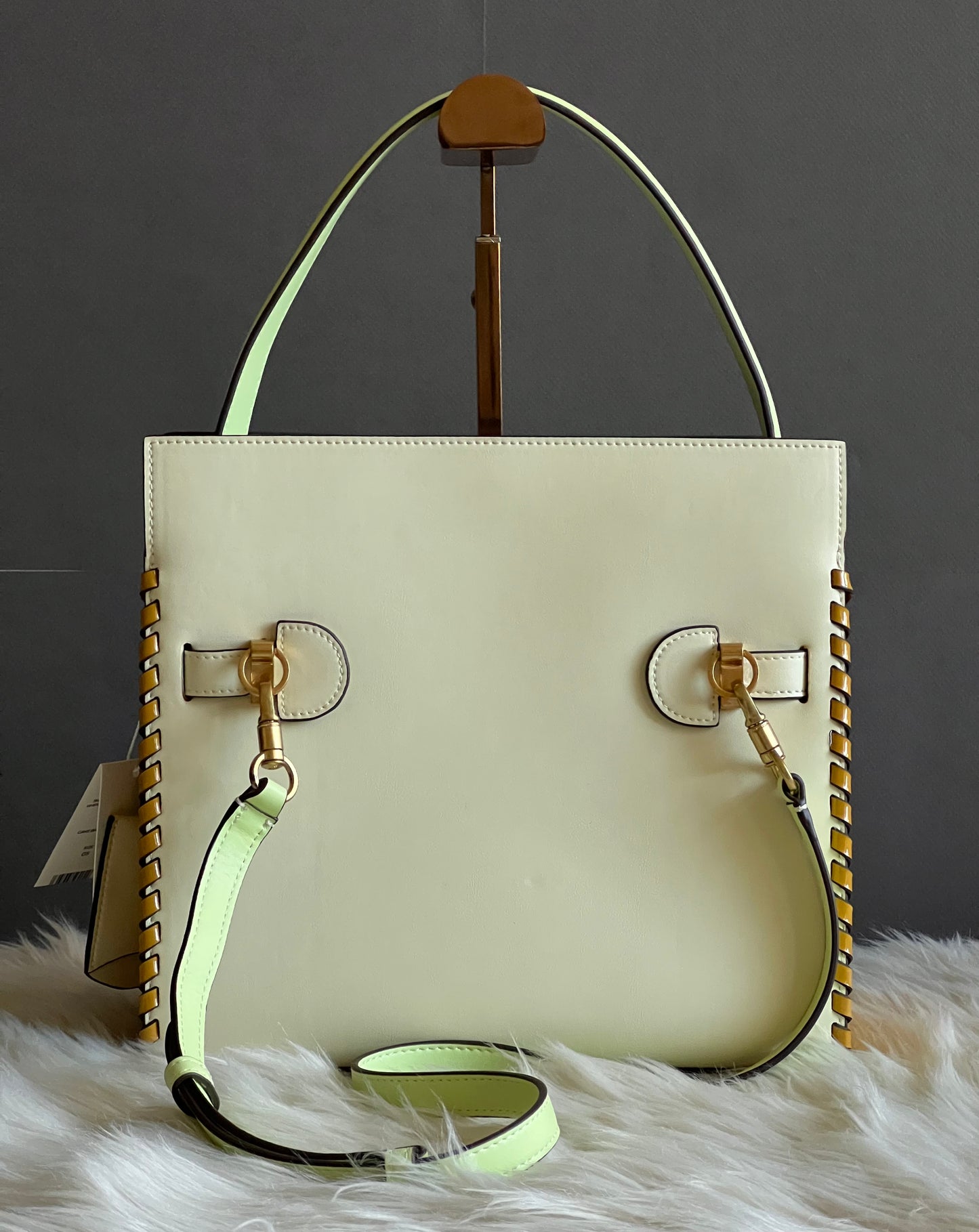 Tory Burch Small Lee Radziwill Whipstitch Double Bag