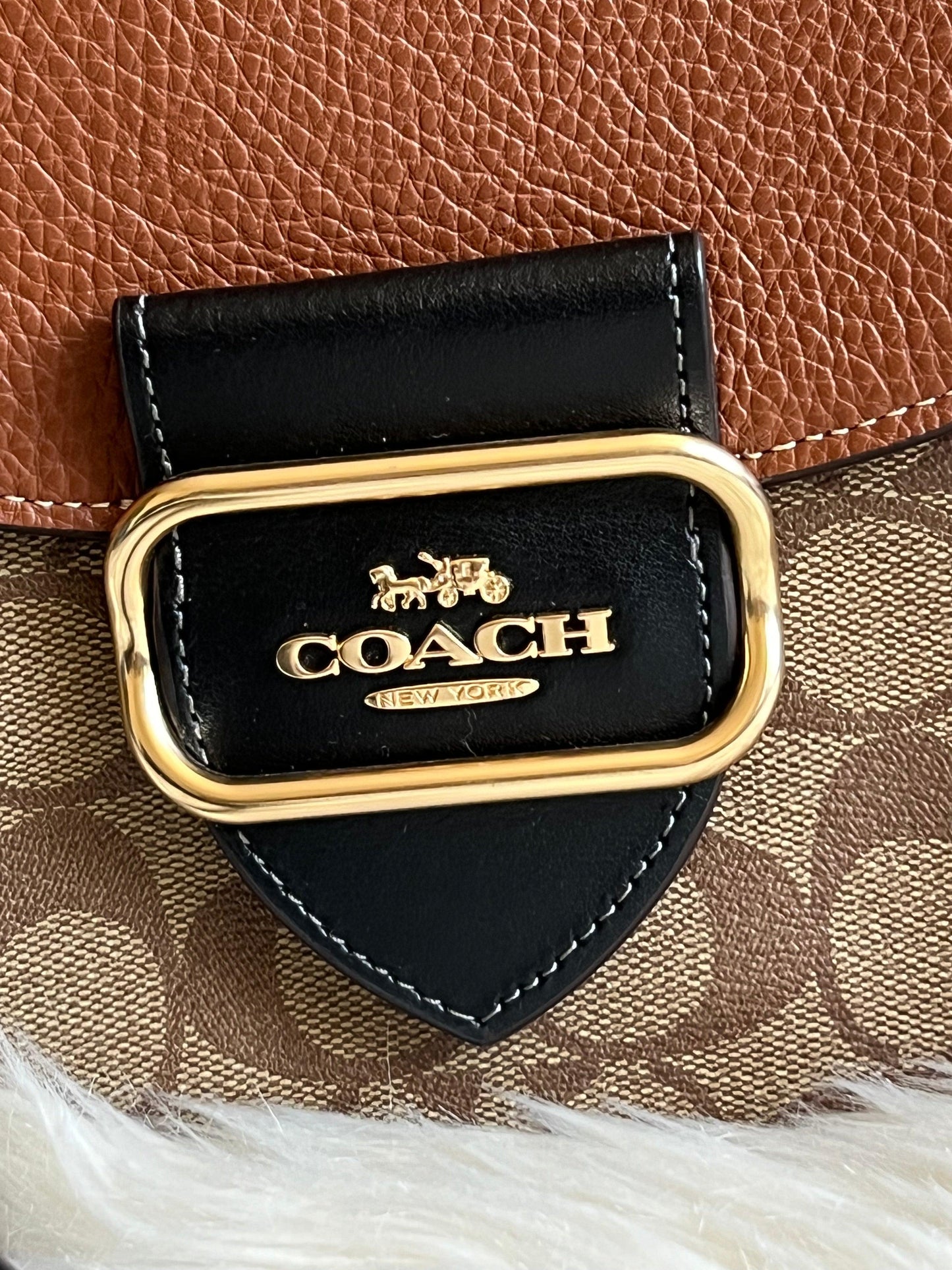 Coach Morgan Saddle Bag in Colorblock Signature Canvas