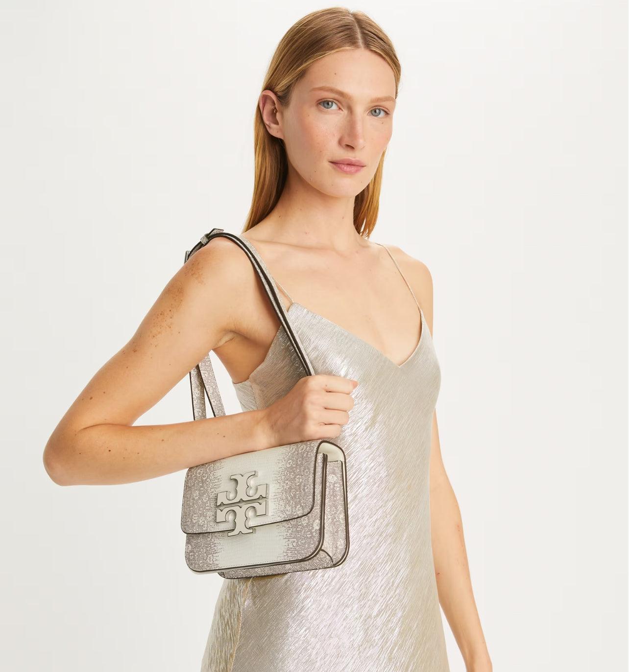 Tory Burch Small Eleanor Lizard-Embossed Bag