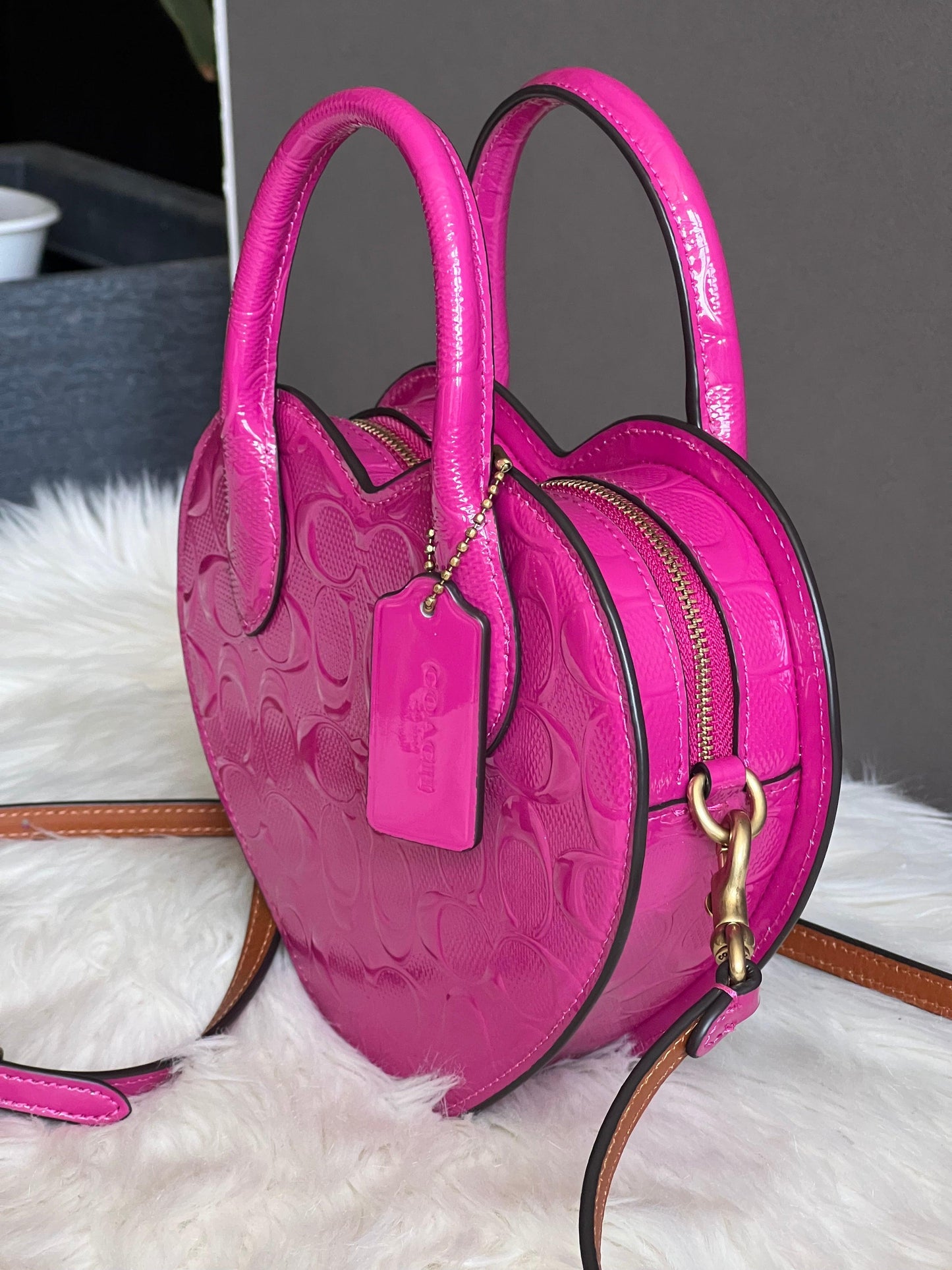 Coach Heart Bag in Signature Leather