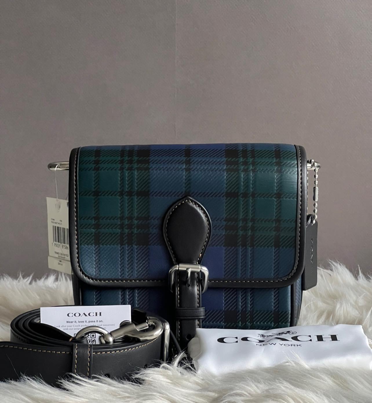 Coach Frankie Crossbody 18 with Plaid Print