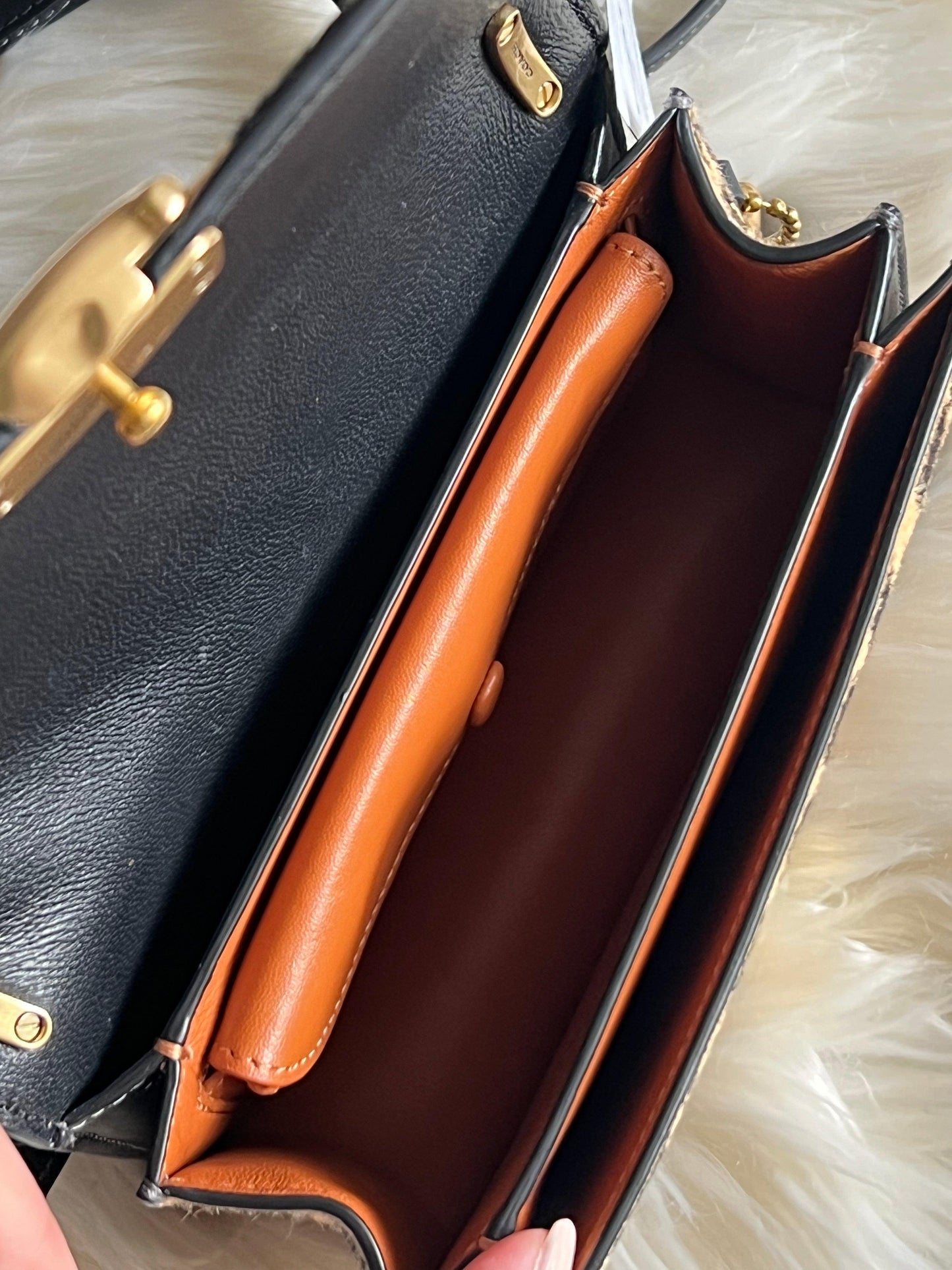 Coach Bandit Crossbody in Haircalf with Leopard Print