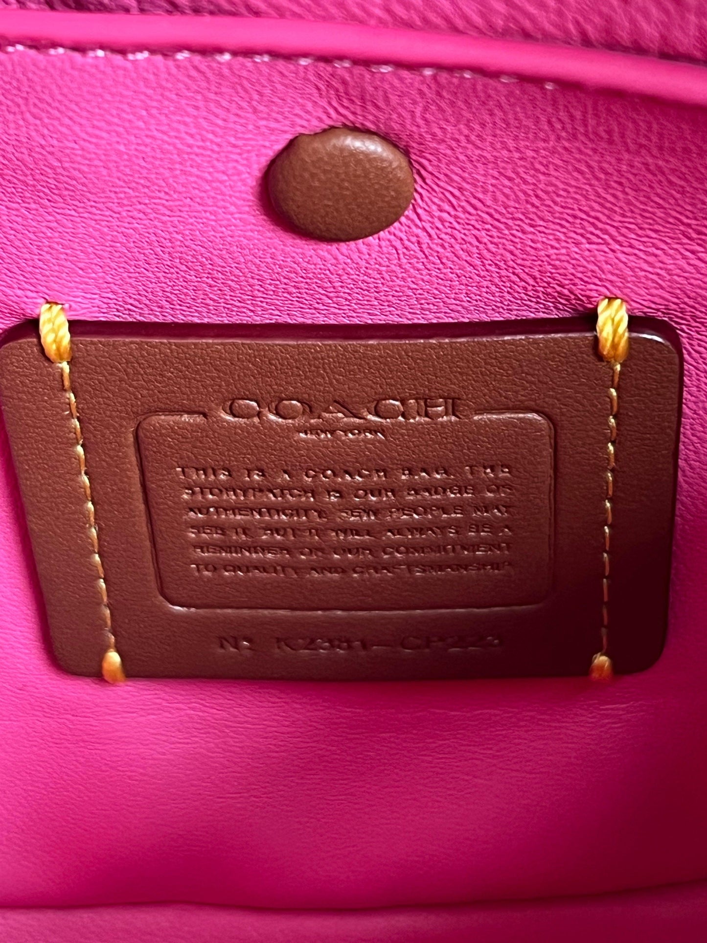 Coach Mira Shoulder Bag with Pillow Quilting and Heart Strap