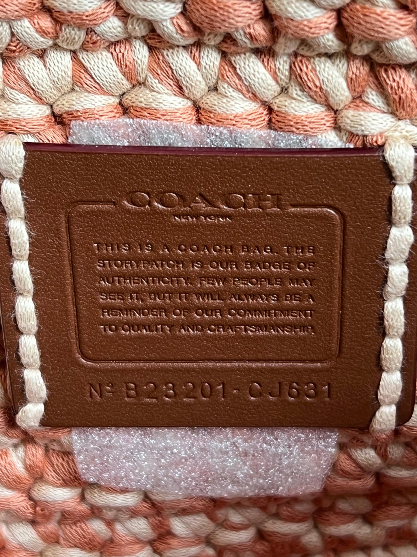 Coach Soft Tabby Shoulder Bag with Crochet