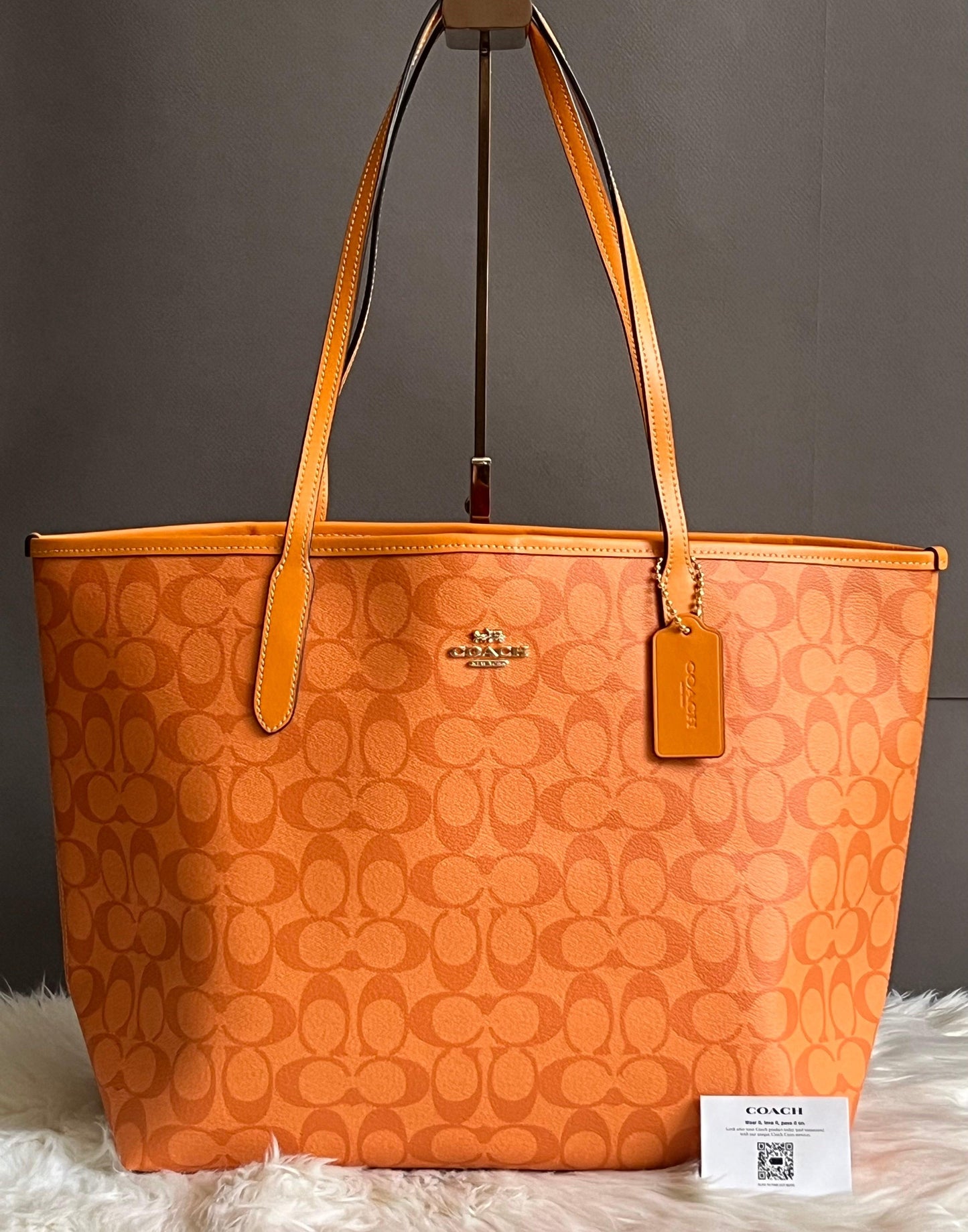 Coach City Tote in Signature Canvas