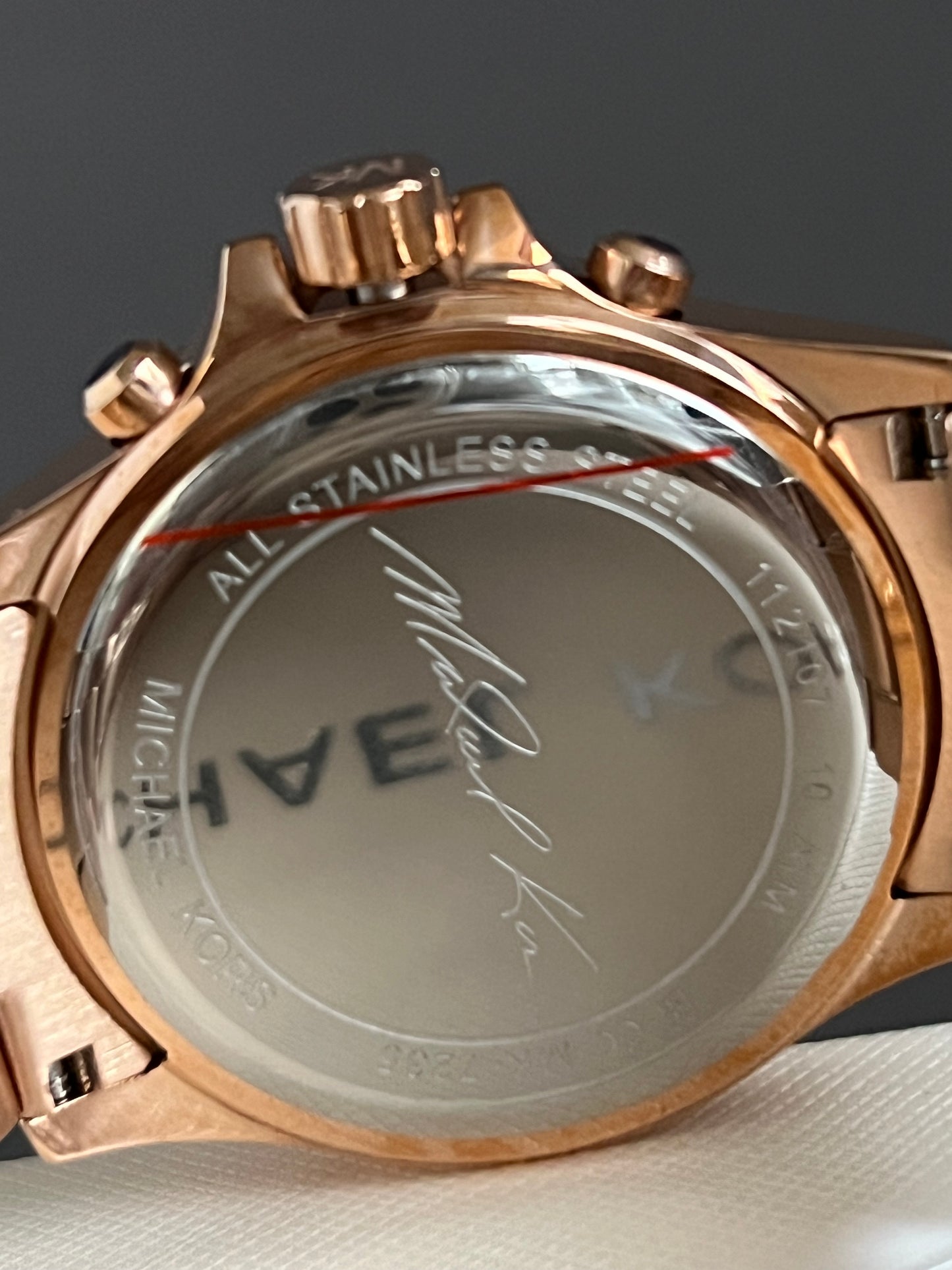Michael Kors Women’s Everest Chronograph Quartz Crystal Rose Gold Dial Watch