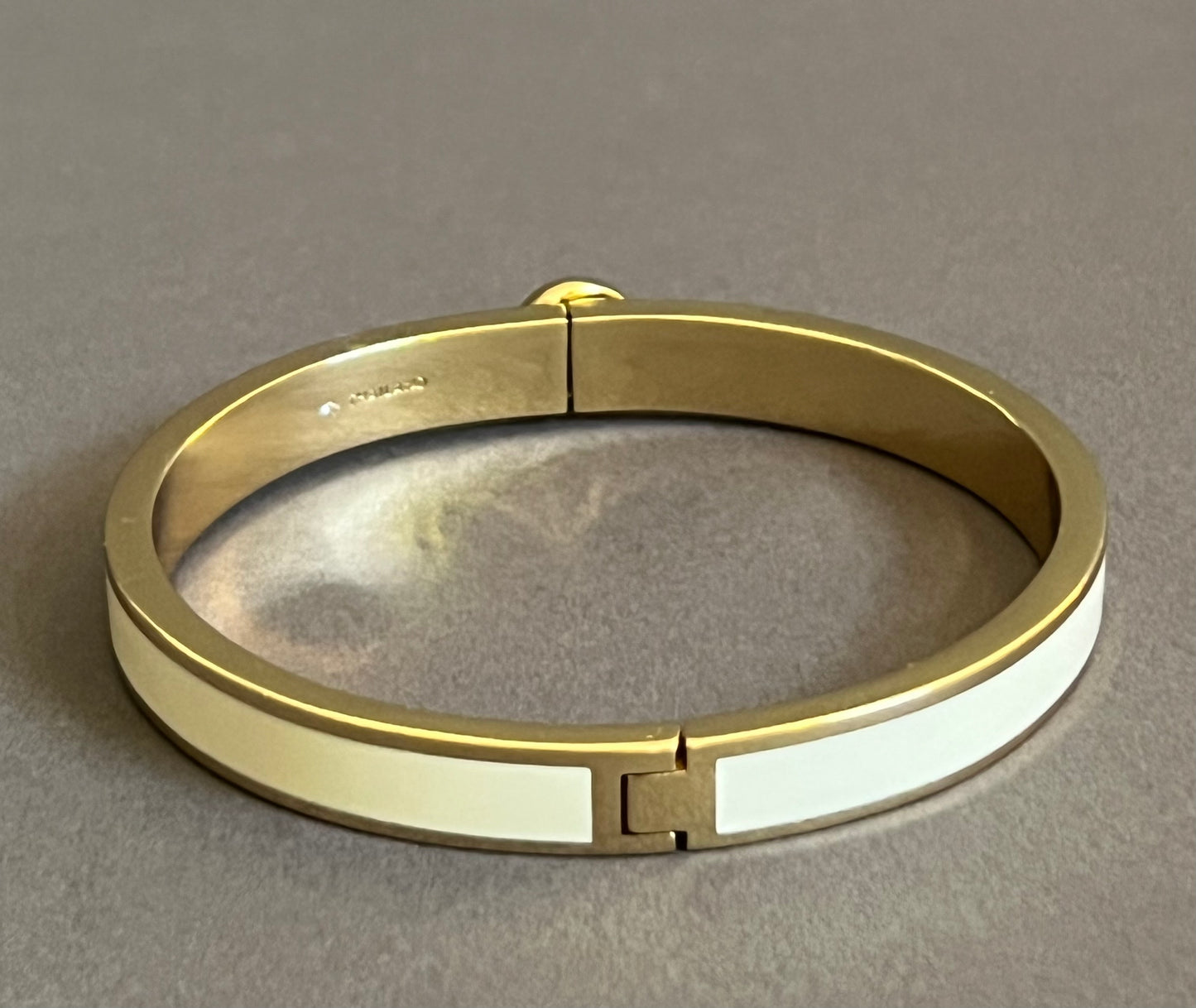 Coach Rivet Enamel Hinged Bangle