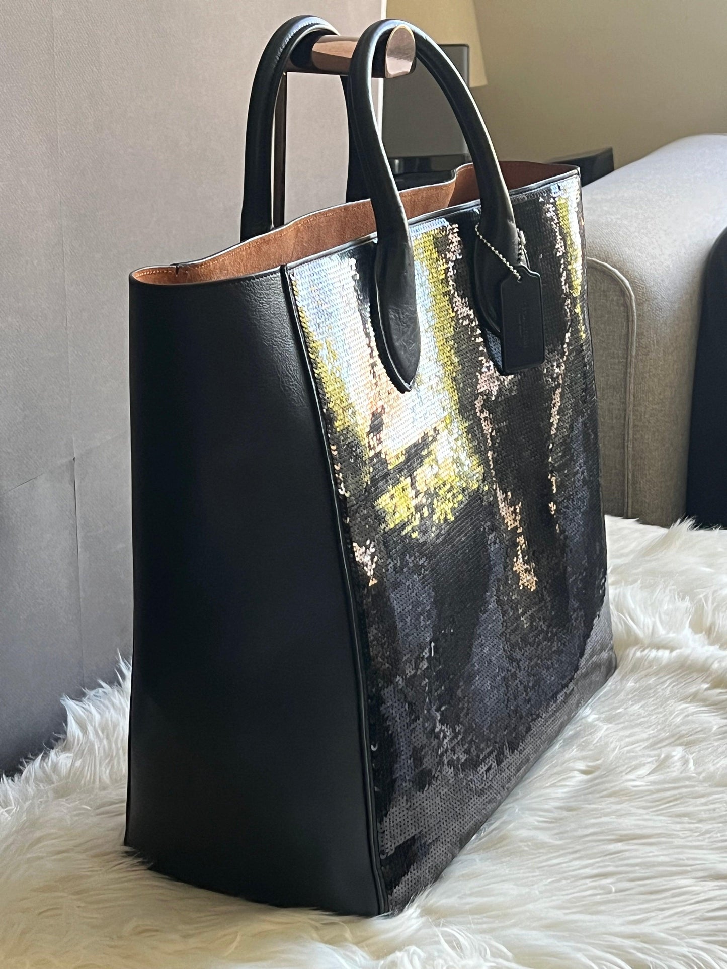 Coach Leo Tote 37 with Sequins