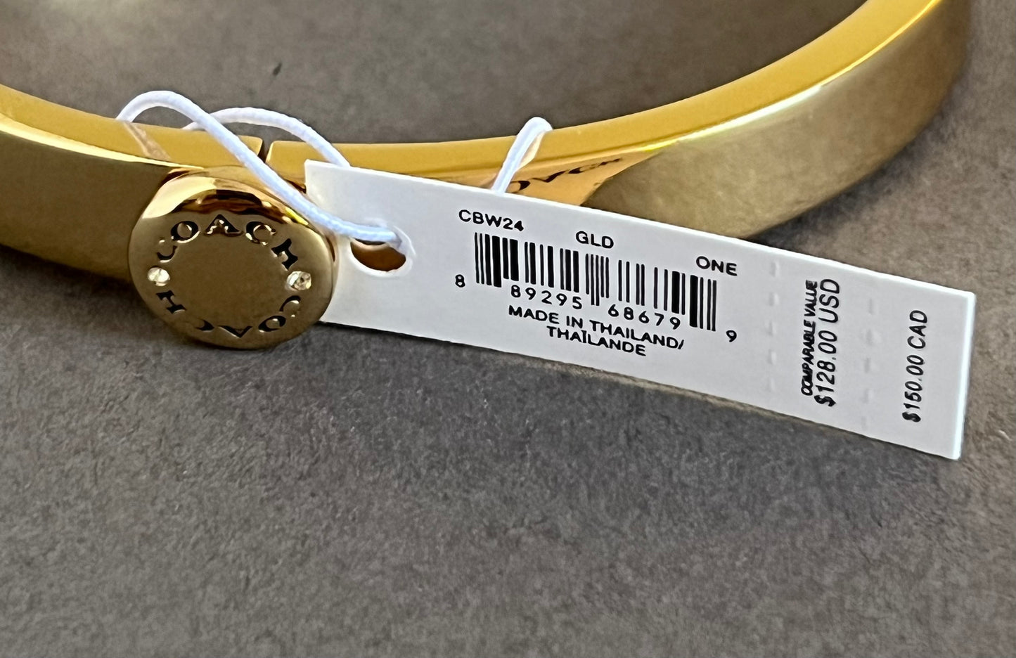 Coach Rivet Enamel Hinged Bangle