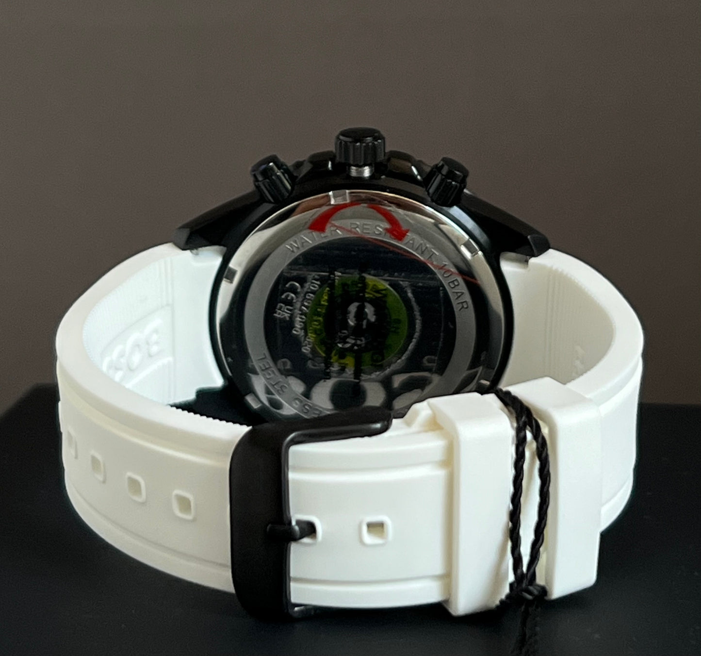 Hugo Boss Men’s Admiral Chronograph White Rubber Watch