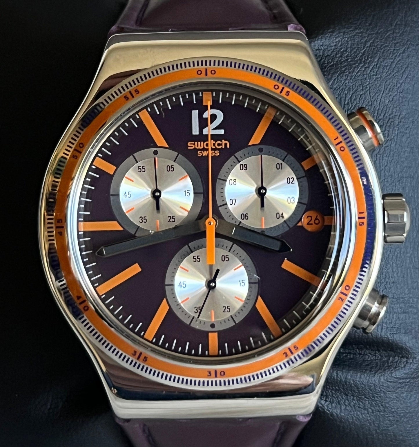 Swatch Prisoner Irony Chrono Watch
Swiss Made