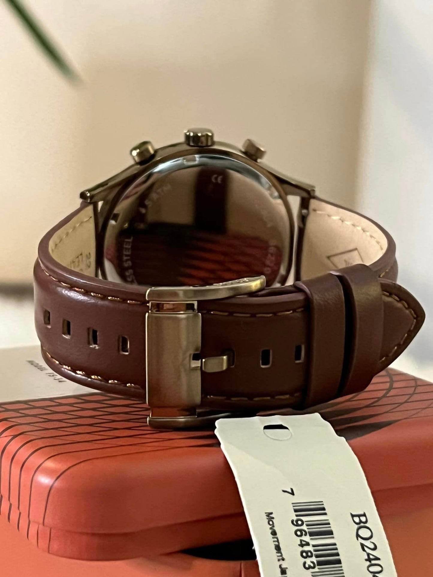 Fossil Men’s Fenmore Midsize Multifunction Brown Leather Watch
