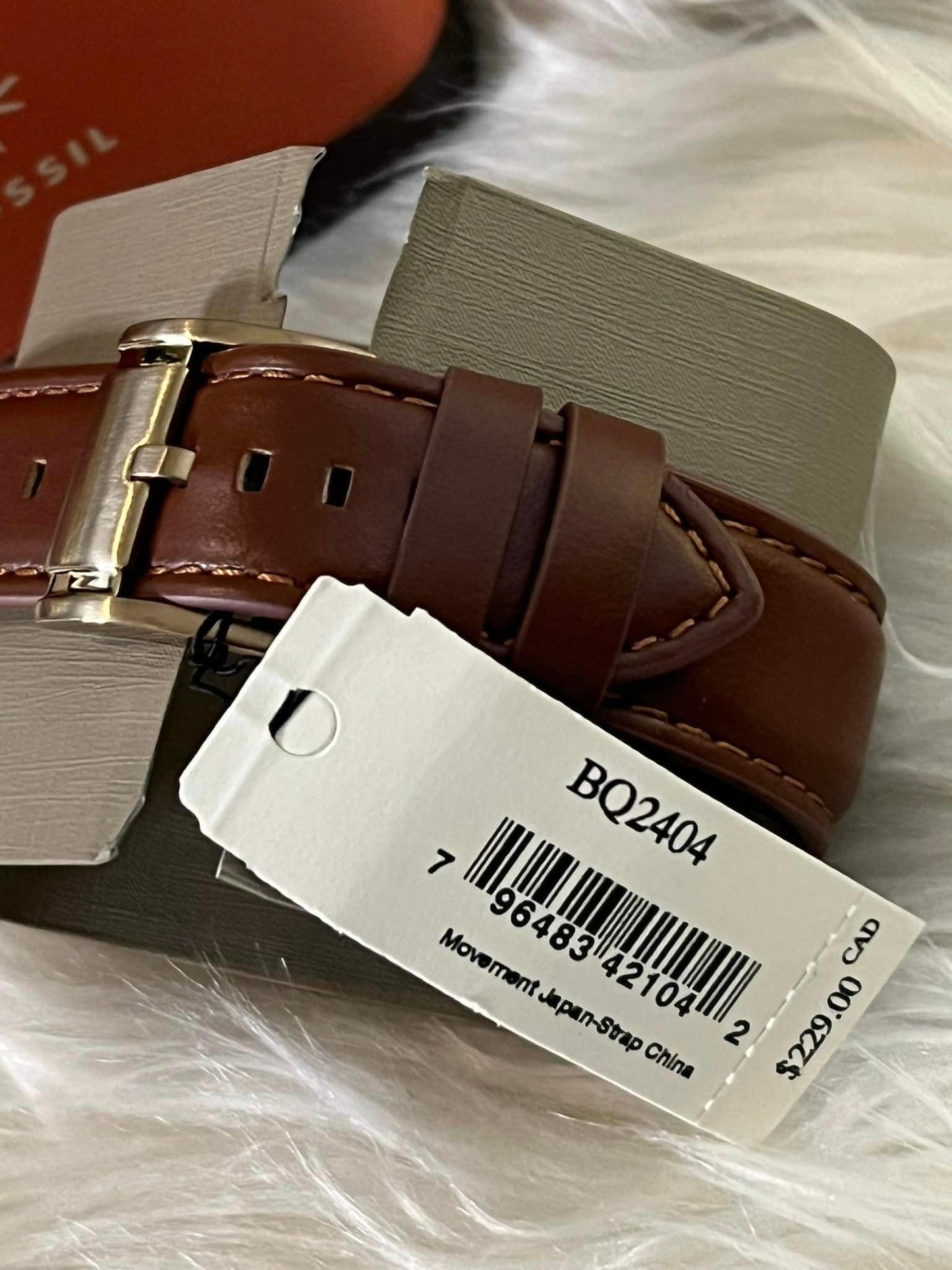 Fossil Men’s Fenmore Midsize Multifunction Brown Leather Watch