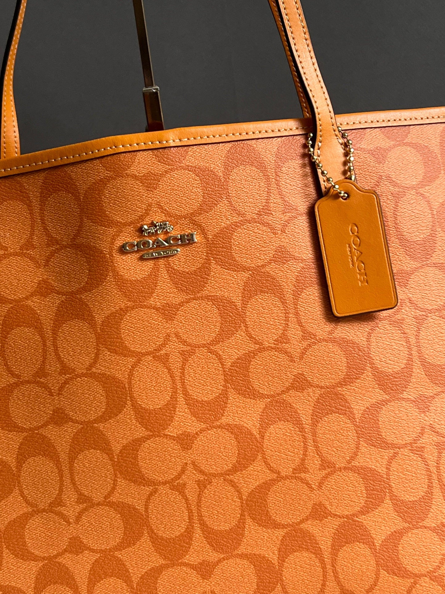 Coach City Tote in Signature Canvas