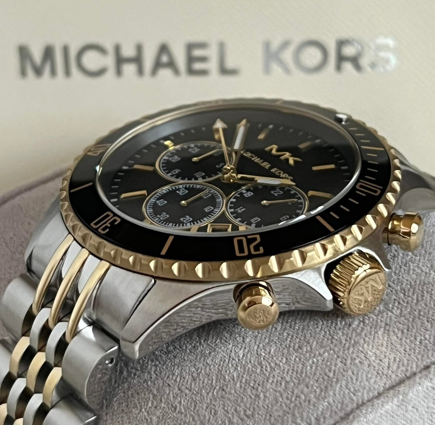 Michael Kors Men’s Bayville Chronograph Two-Tone Stainless Steel Watch