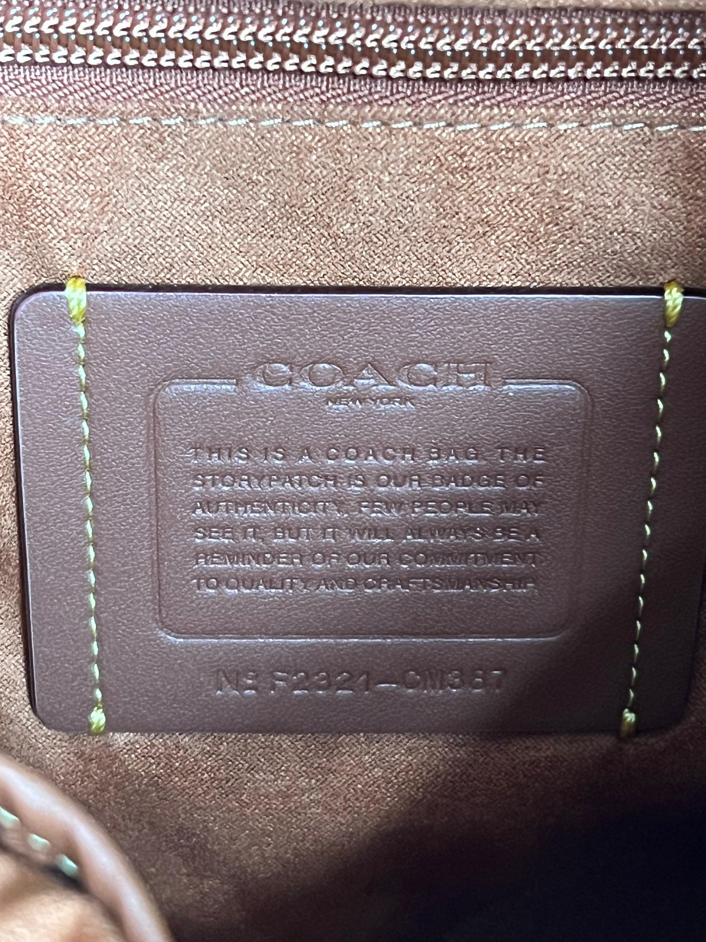 Coach Hitch Backpack in Micro Signature Jacquard